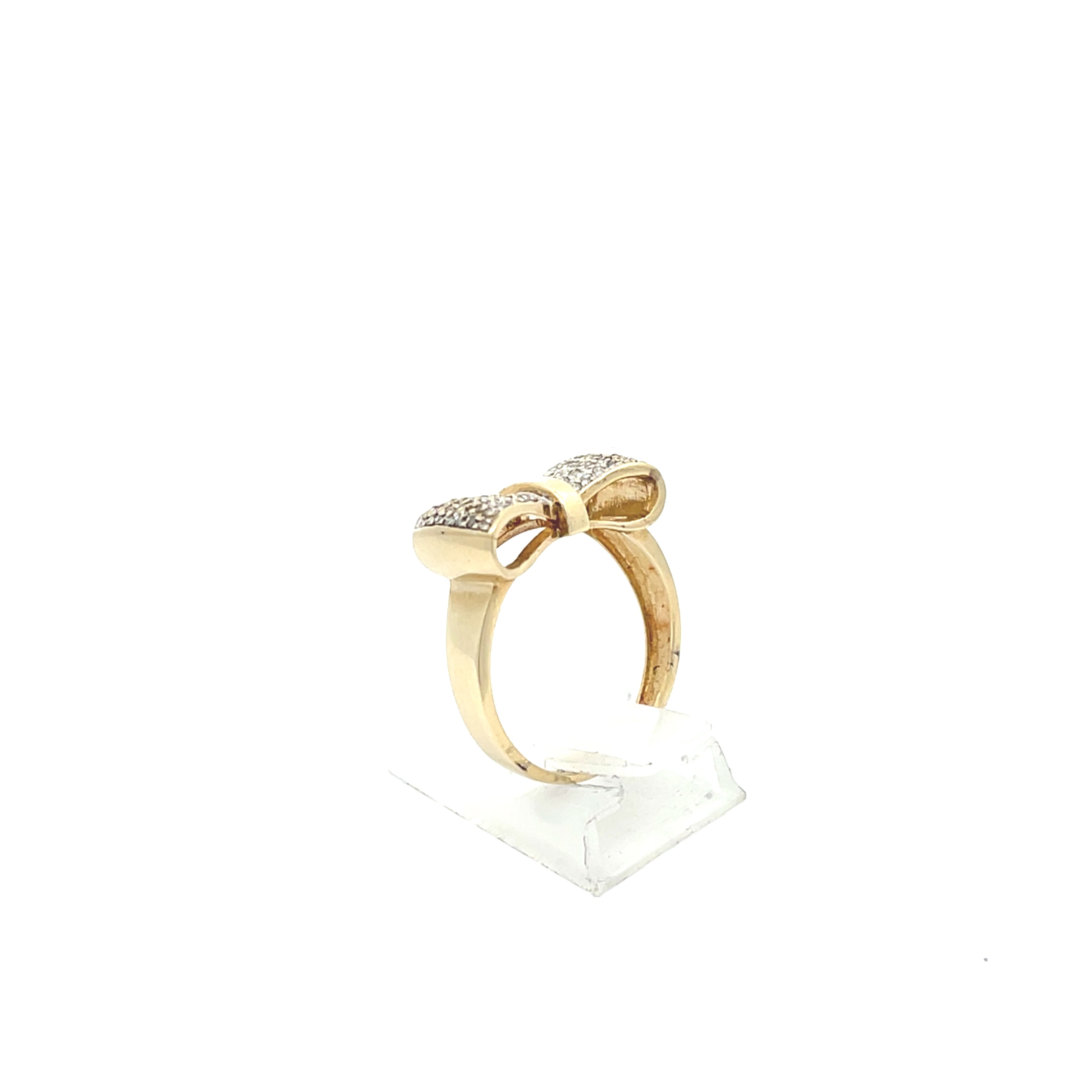 Ring Gelb Gold 585/14kt Gr.56 mit Schleife