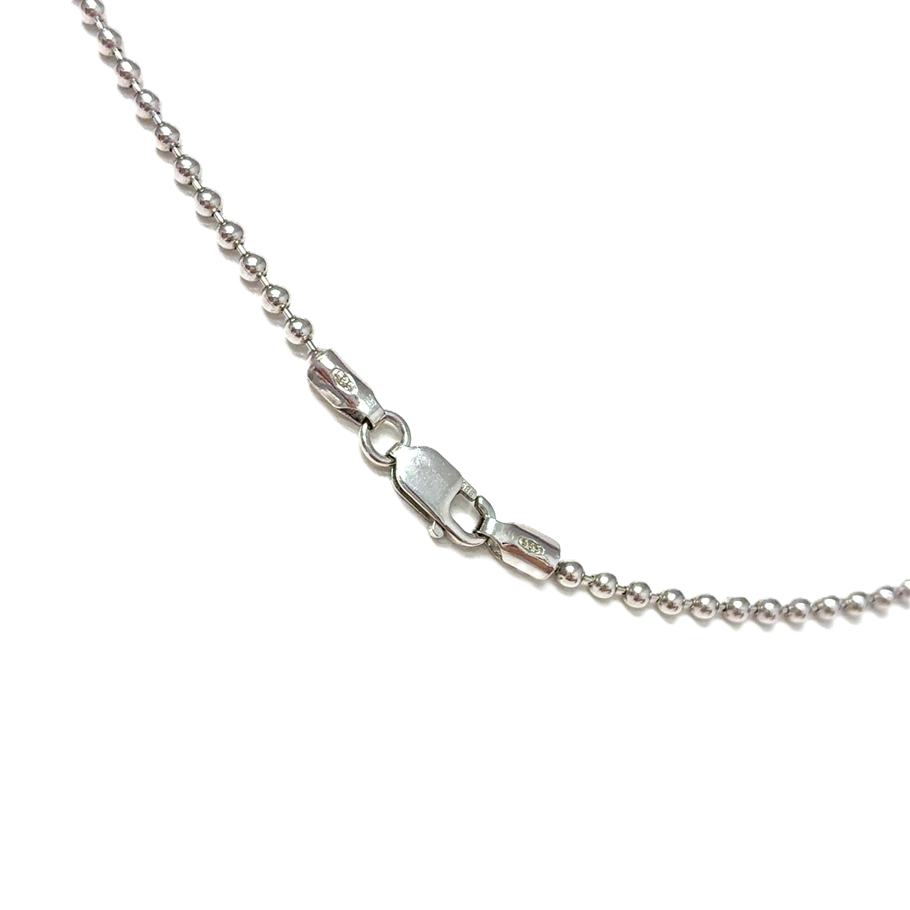 Damen Kugel Kette Weiß Gold 585 / 14 kt Schmuck Geschenk