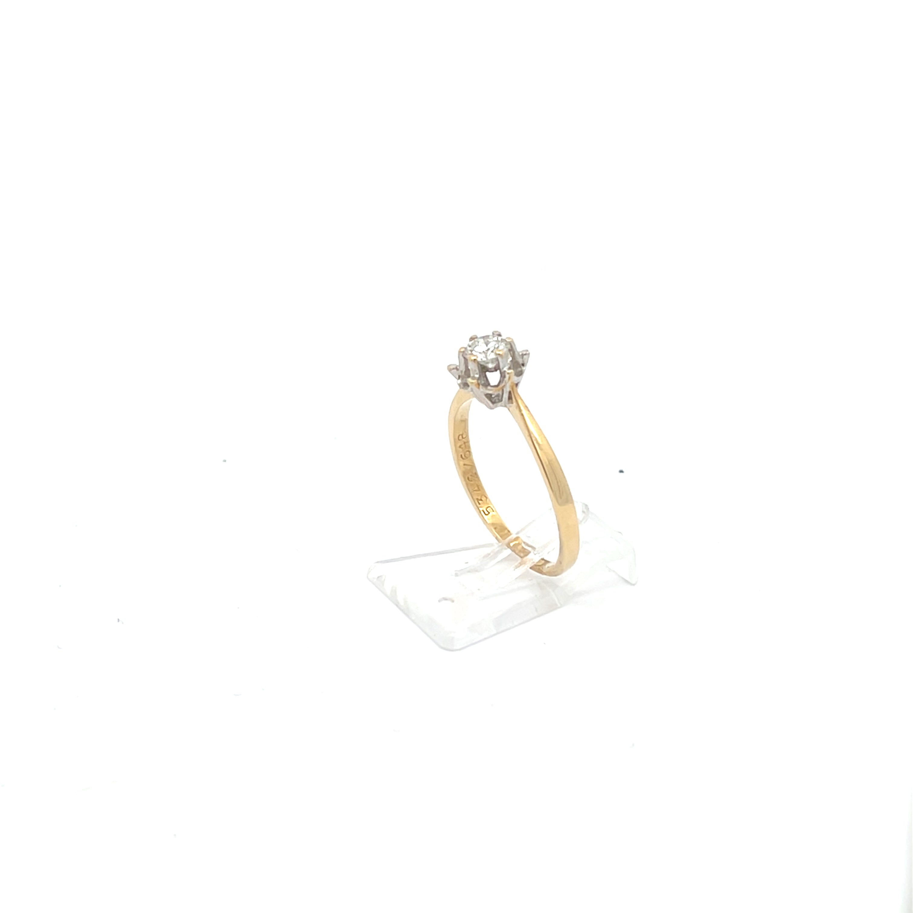 Brillant Damenring Gelbgold 750/18kt Gr.54 0,2ct
