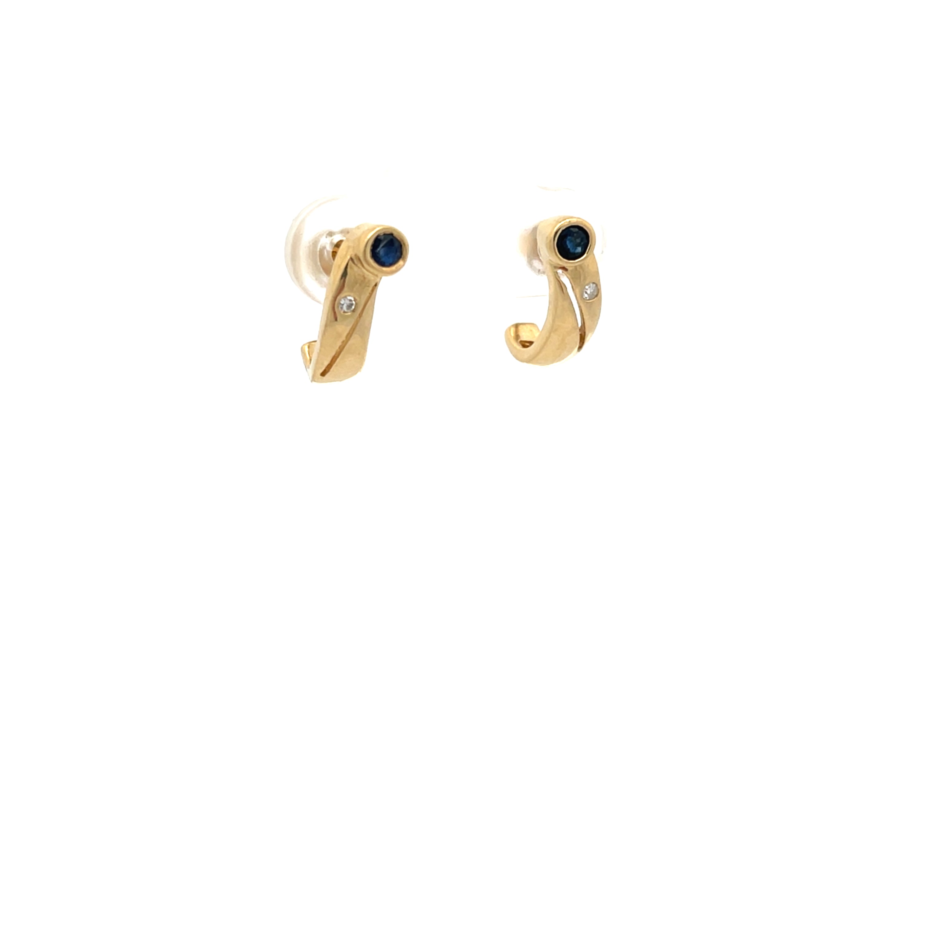 Ohrringe mit Diamanten und Farbsteinen