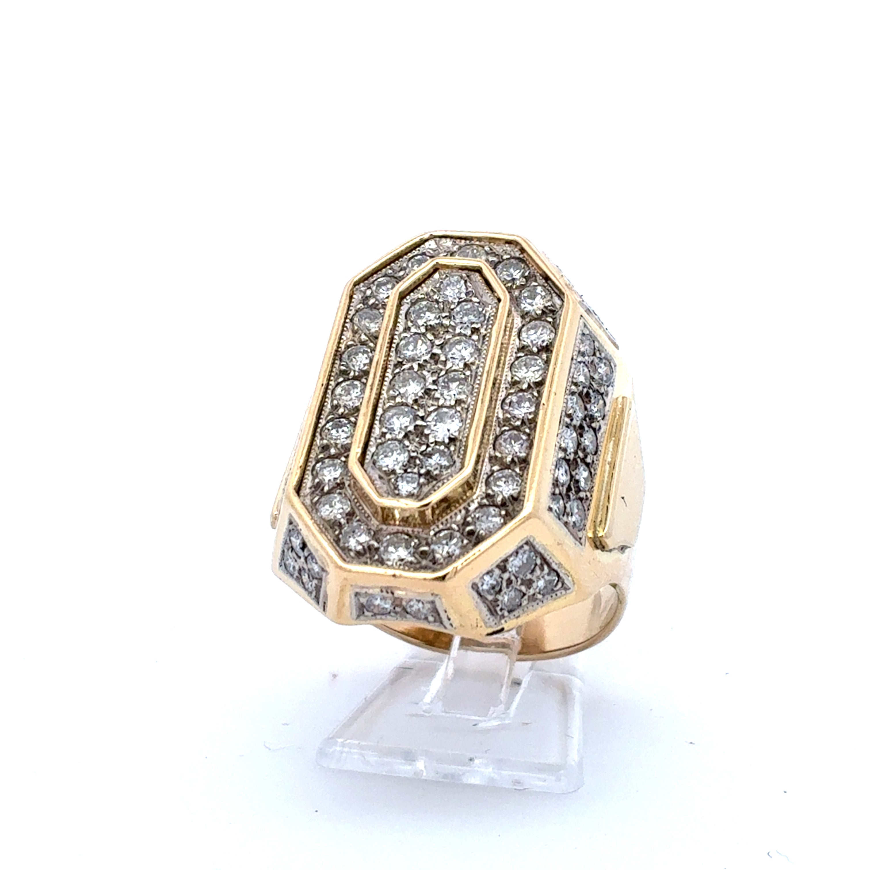 Ring Gelb Gold 585 Brillanten Unisex Schmuck Geschenk
