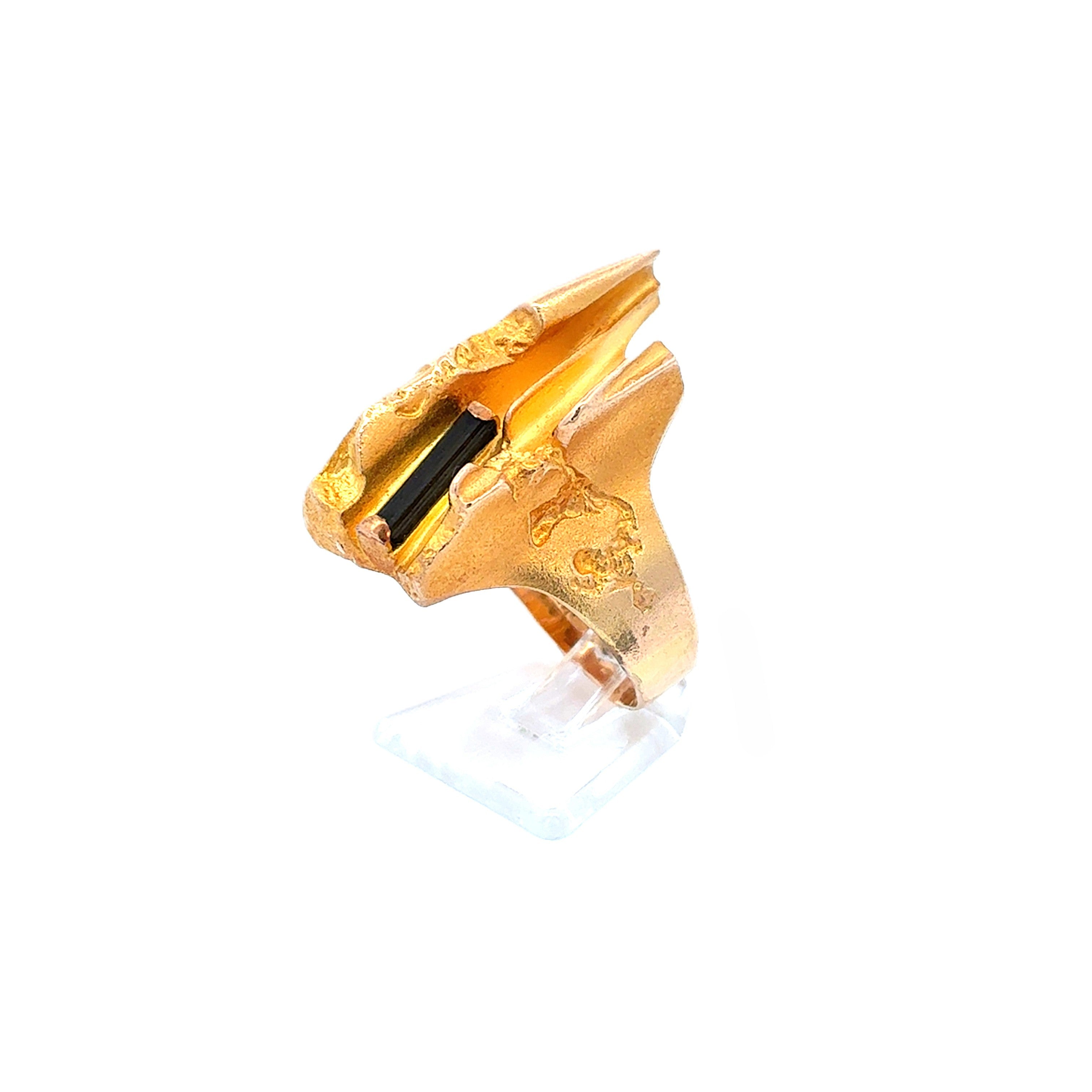 Damenring Gelbgold Lapponia 585/14 kt Turmalin 233696