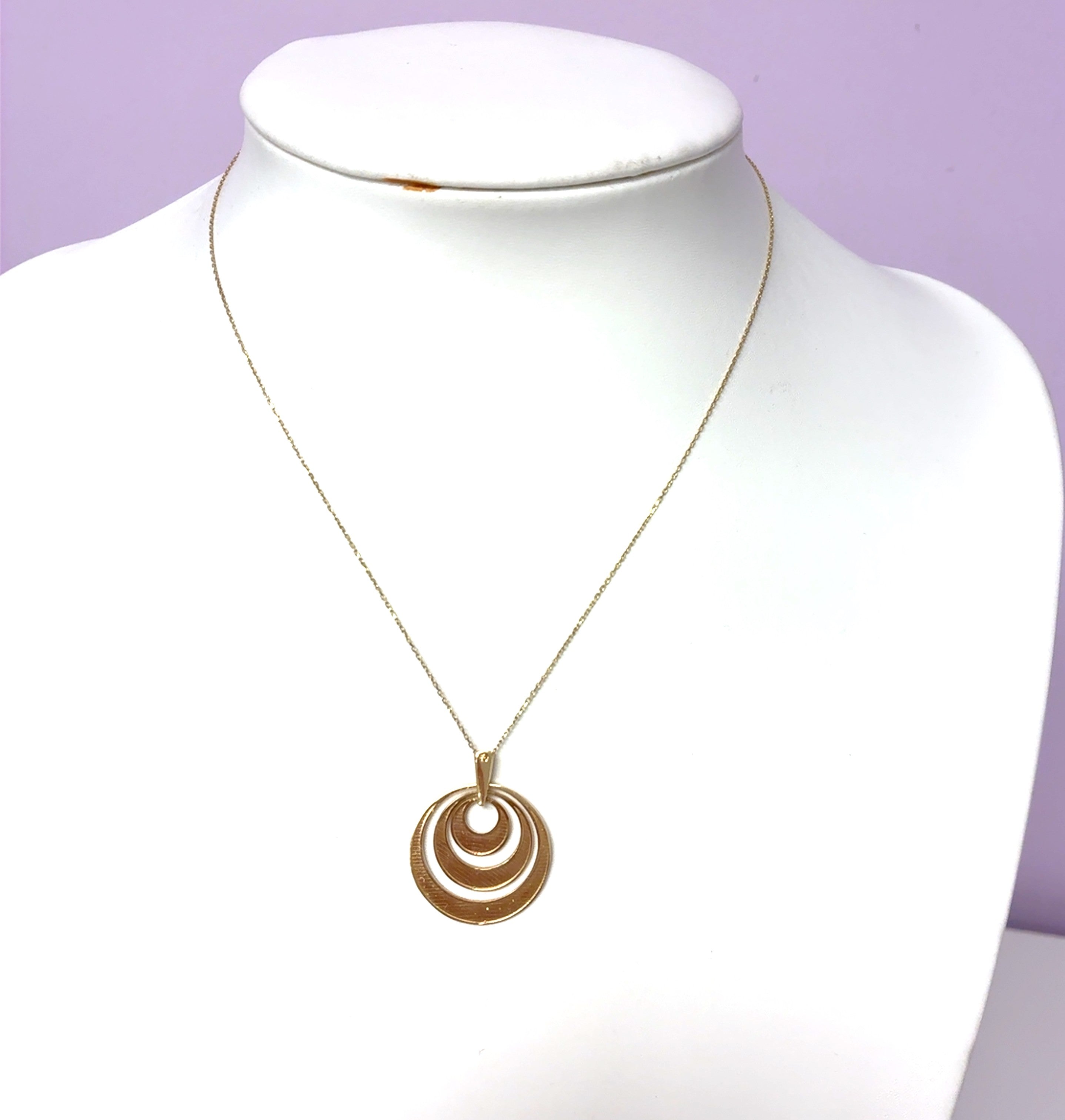 Kette Gelb Gold 585 Anhänger Geschenk Schmuck