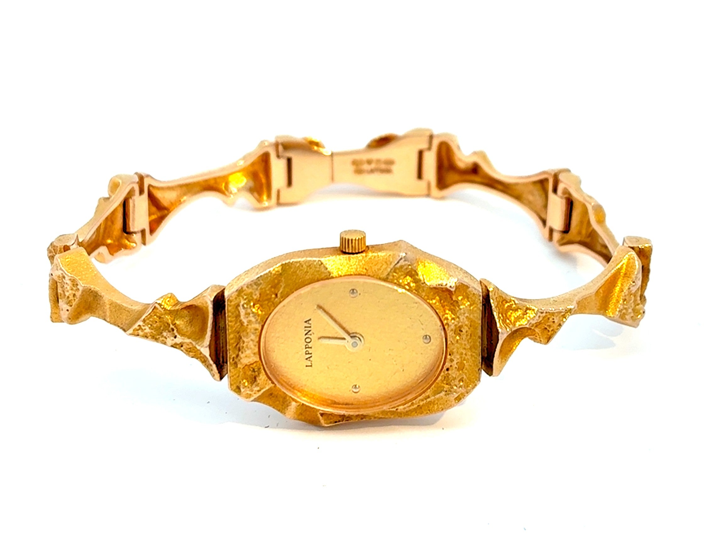 Lapponia Damenuhr Gelb Gold 585 14 kt