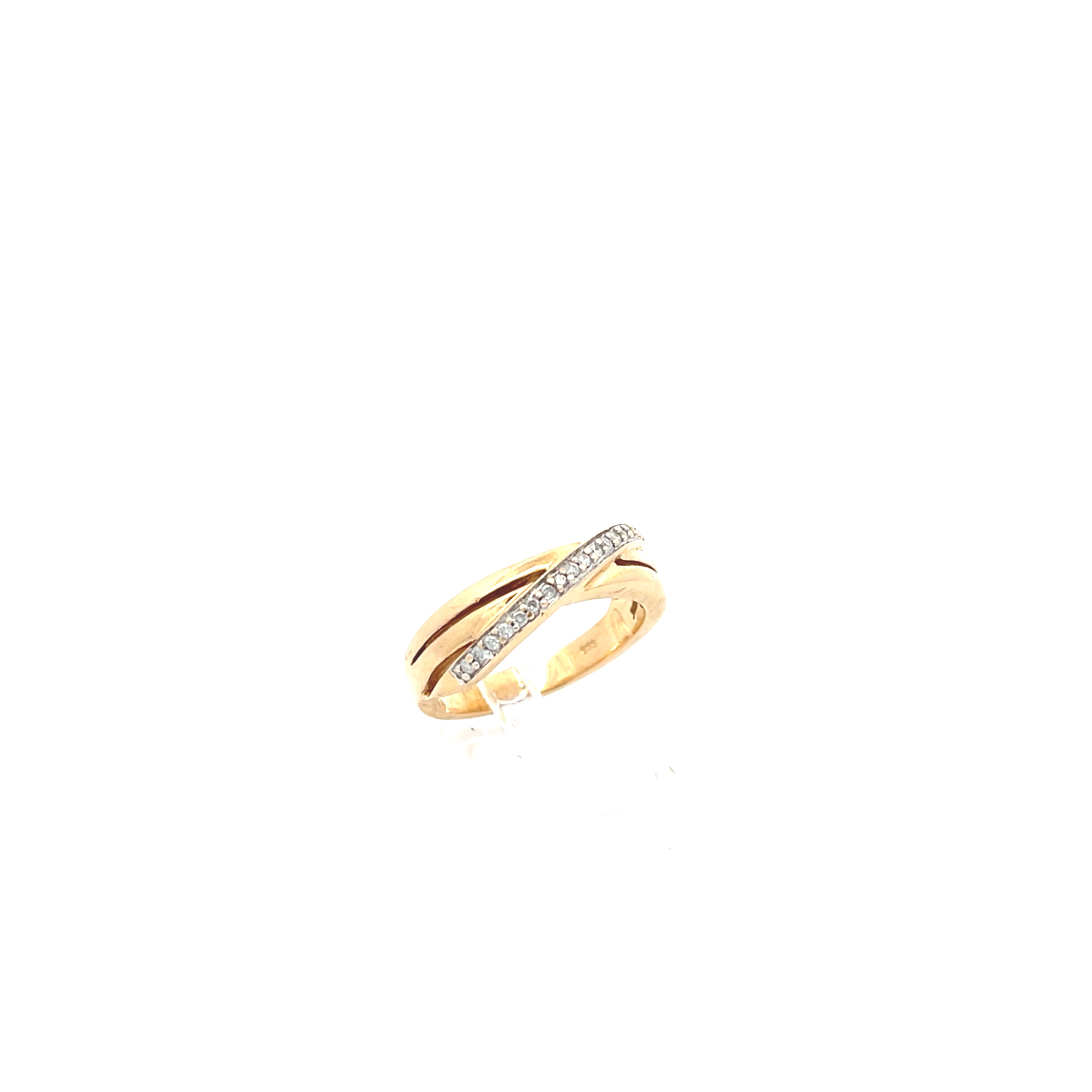 Brillanten Ring Damen Gelb Gold 585/14kt Gr.55