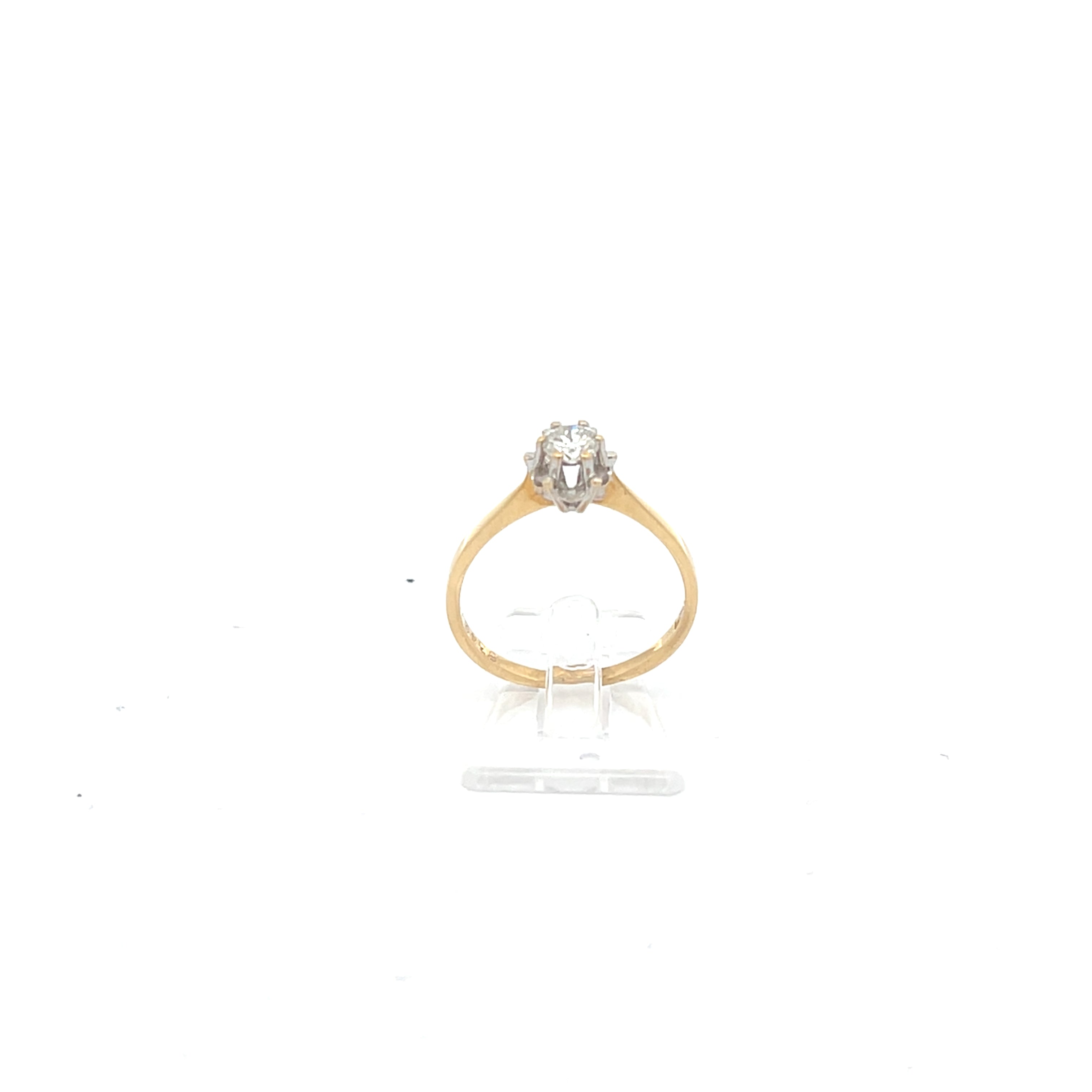 Brillant Damenring Gelbgold 750/18kt Gr.54 0,2ct