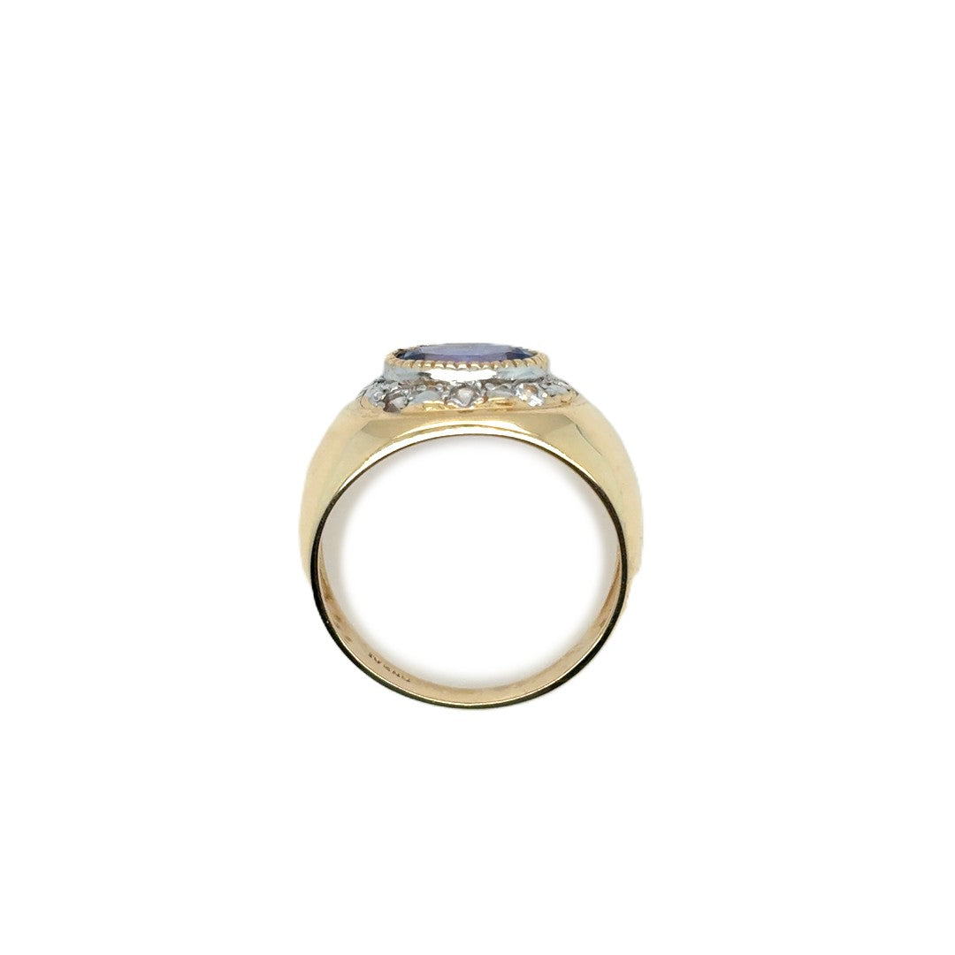 Ring Gelbgold 585 Gr.56/57 Diamanten