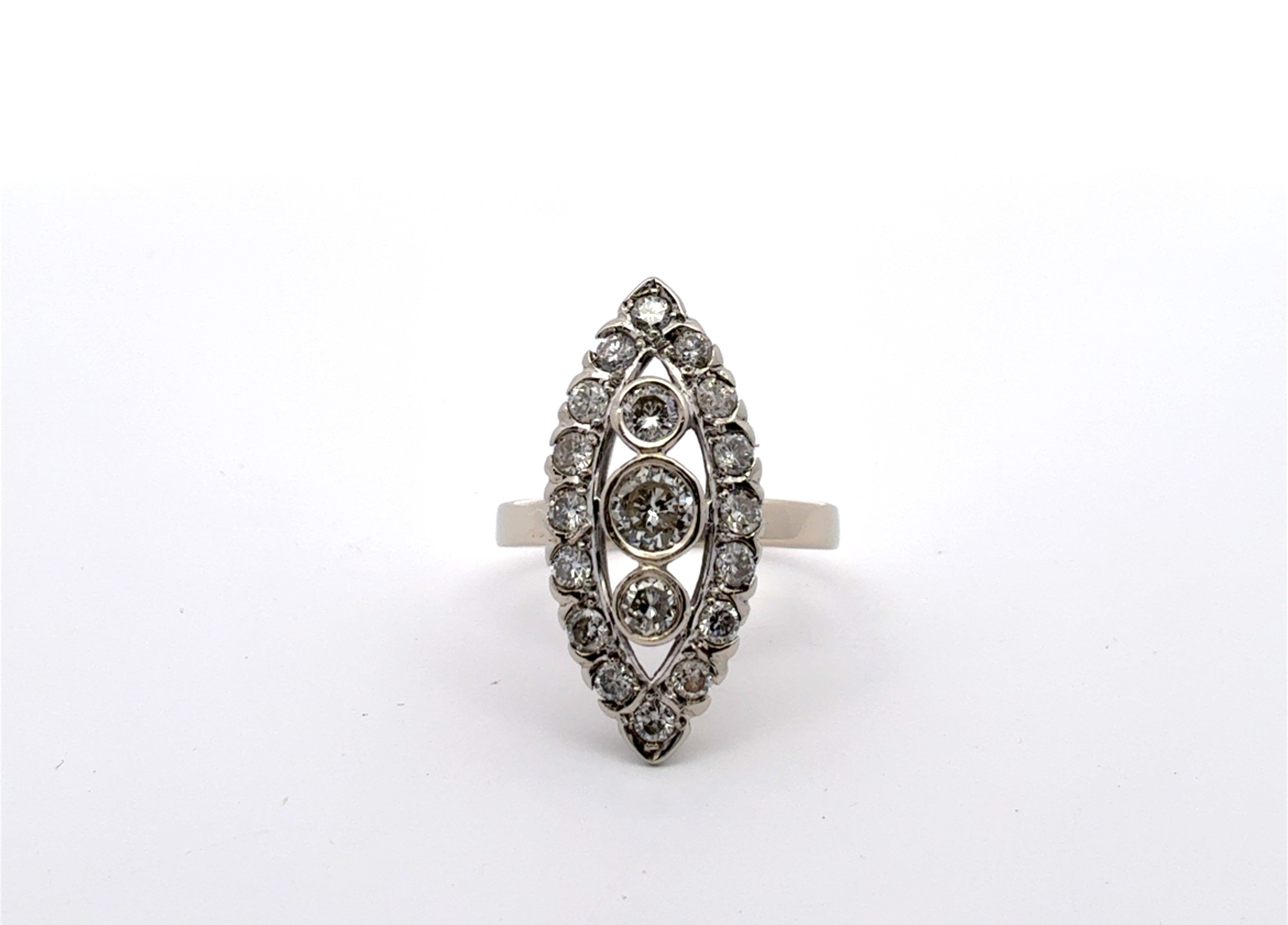 Ring Weiß Gold 585 Brillanten Schmuck Damen