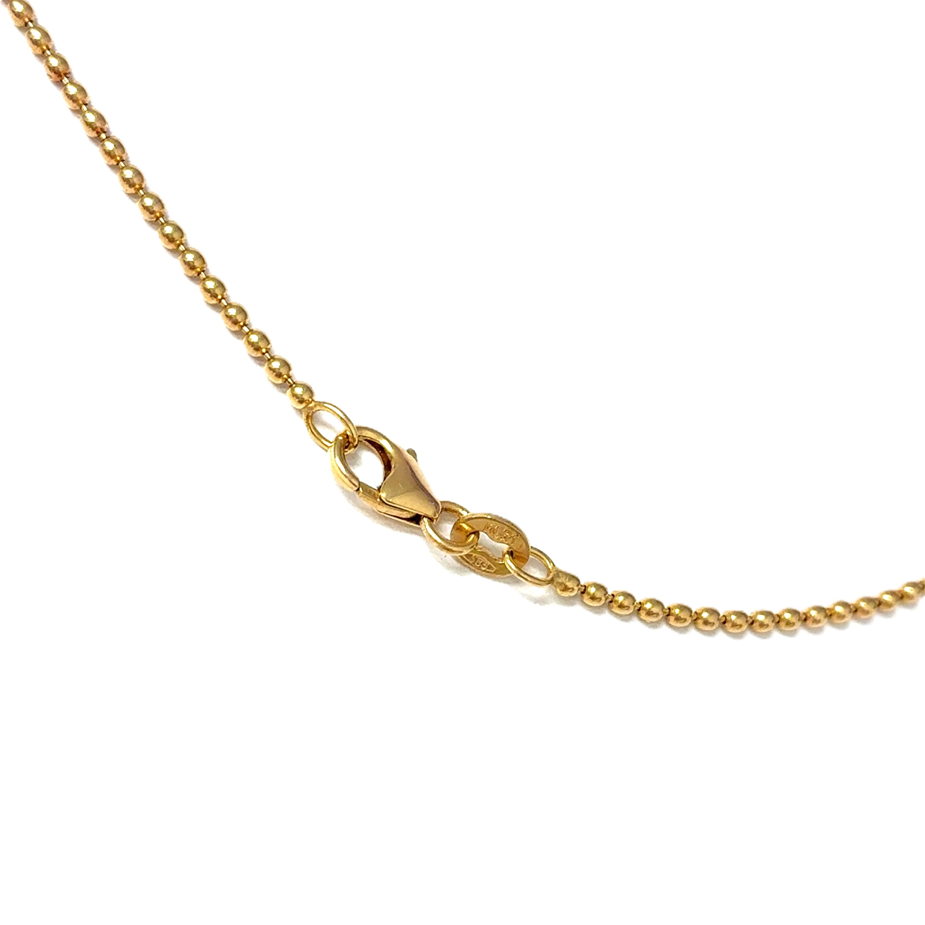 Damen Kugel Kette Gelbgold 585 / 14 kt Schmuck Geschenk