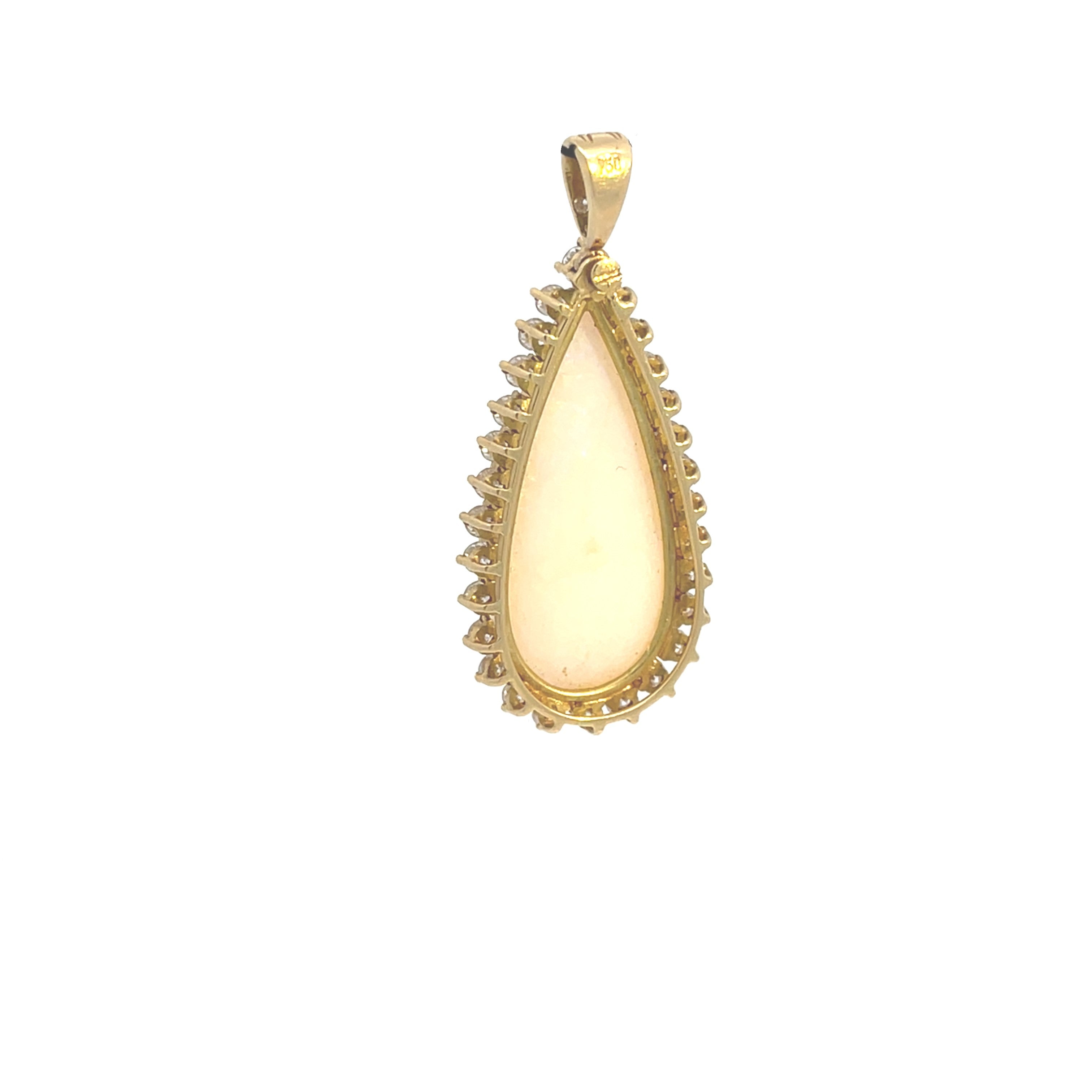 Brillant Gold Anhänger 750 18kt ''Opal''