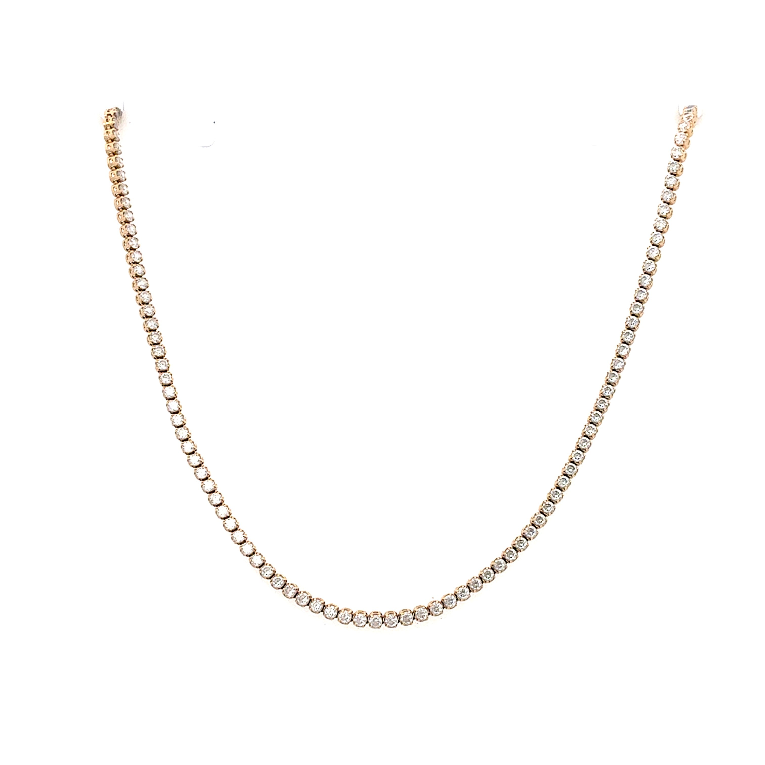 Damen Kette Gelb Gold 585 / 14 kt Zirkonia Schmuck