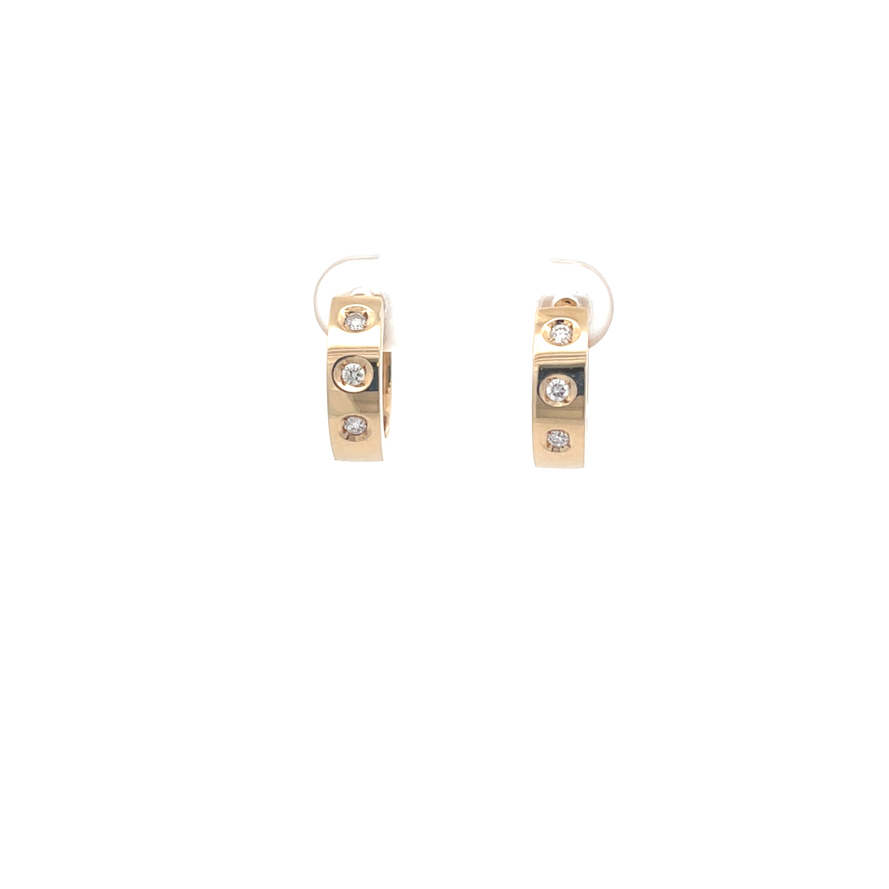 Brillanten Ohrringe Gelb Gold 585/14kt Schmuck