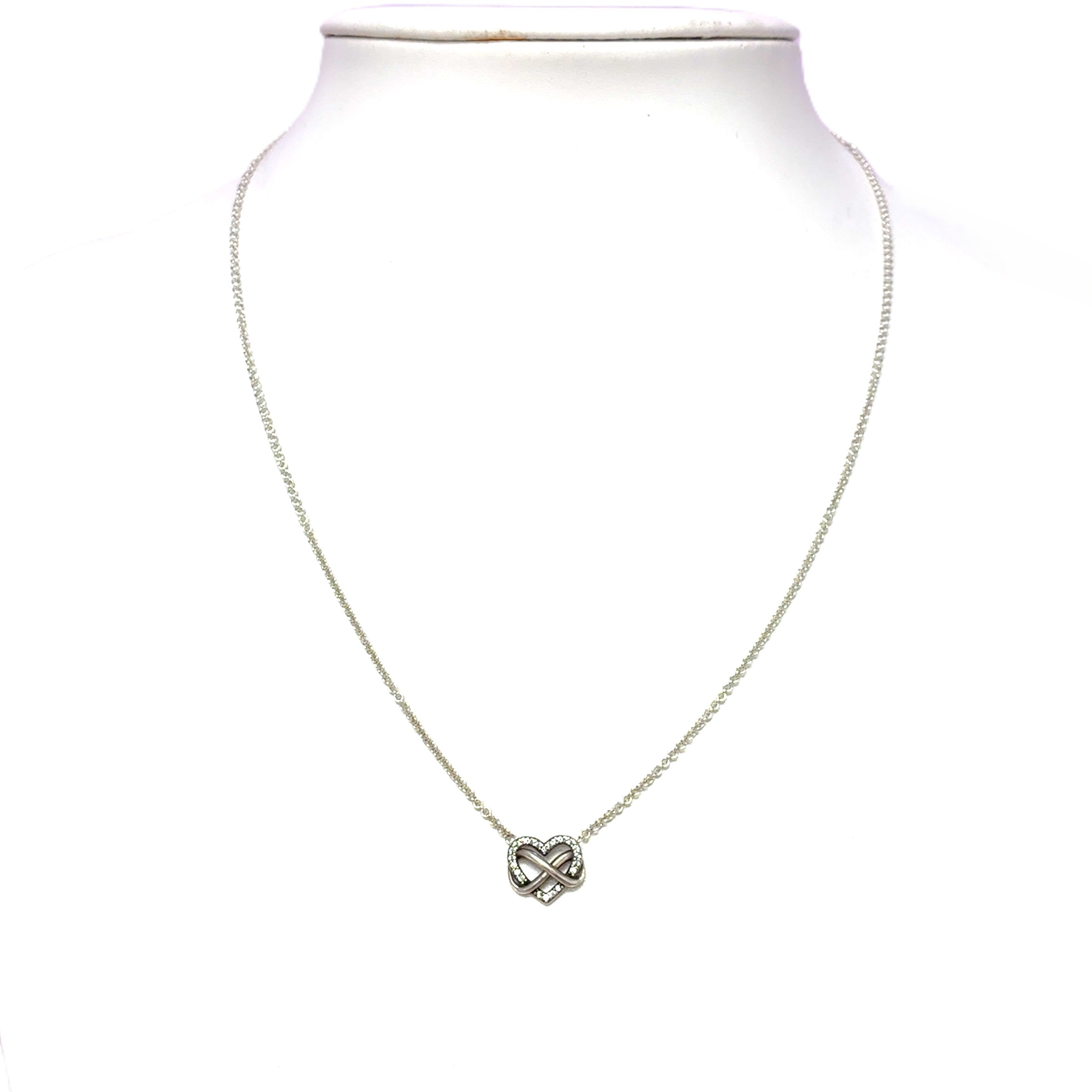 Pandora Damen Kette Herz Silber 925 Geschenk Schmuck