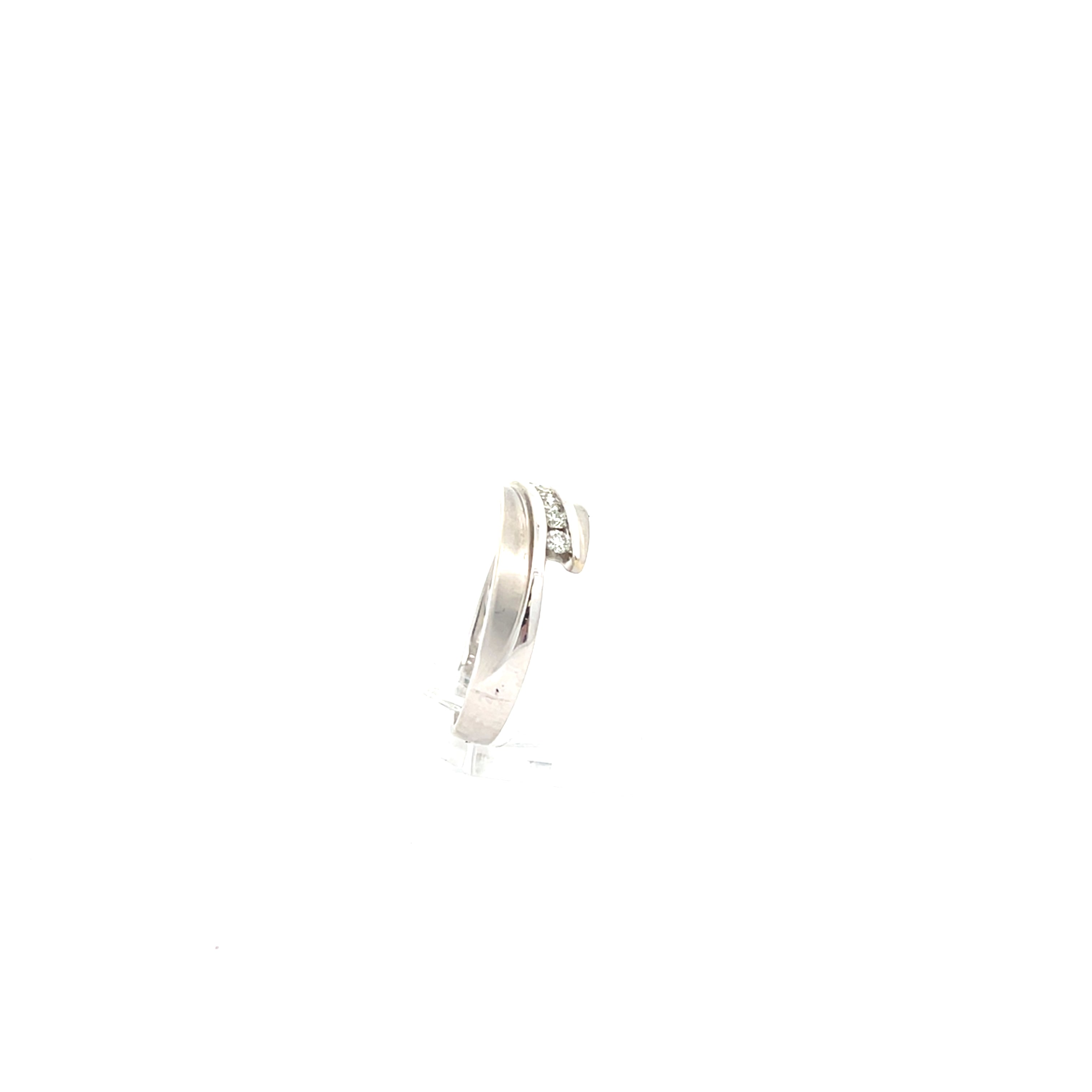 Brillanten Damenring Weißgold 585/14 Kt Gr.56