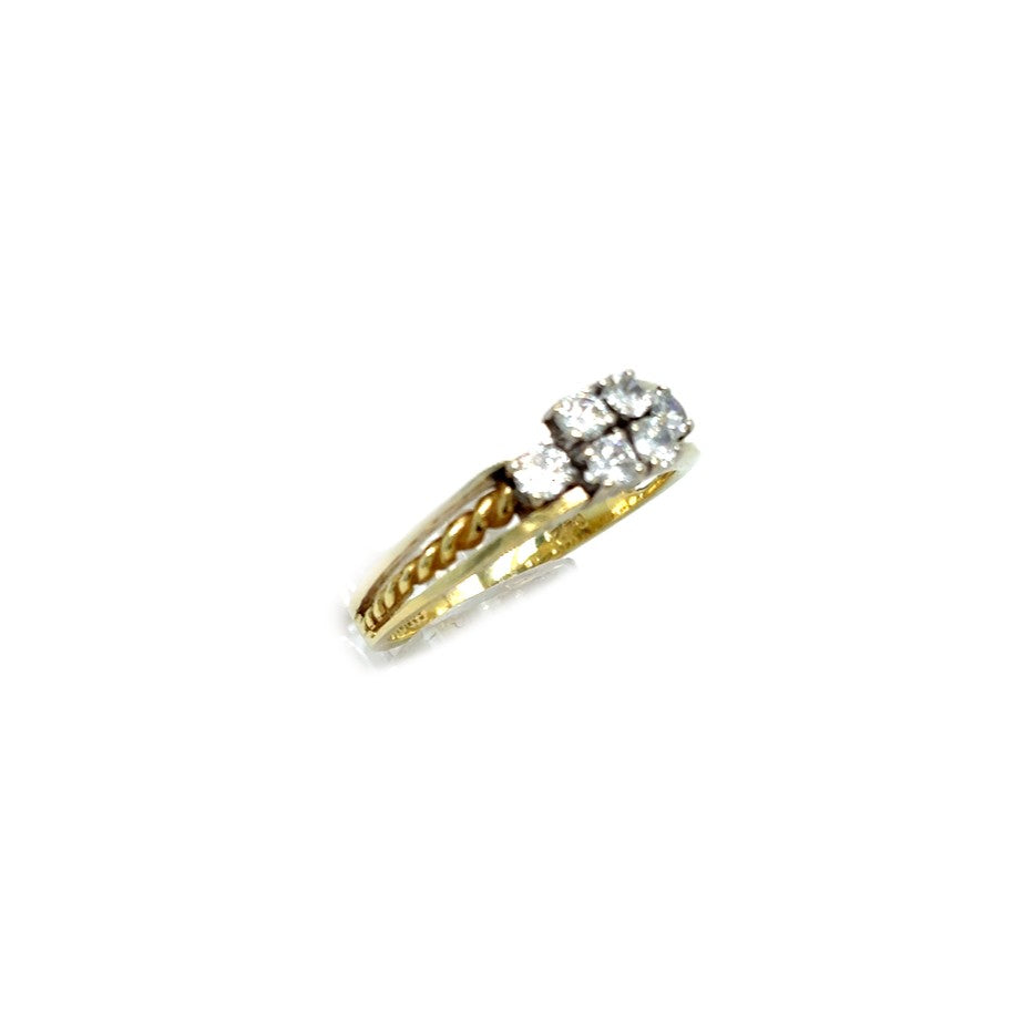 Ring Gelbgold 585 14kt Gr.54/55 Brillanten
