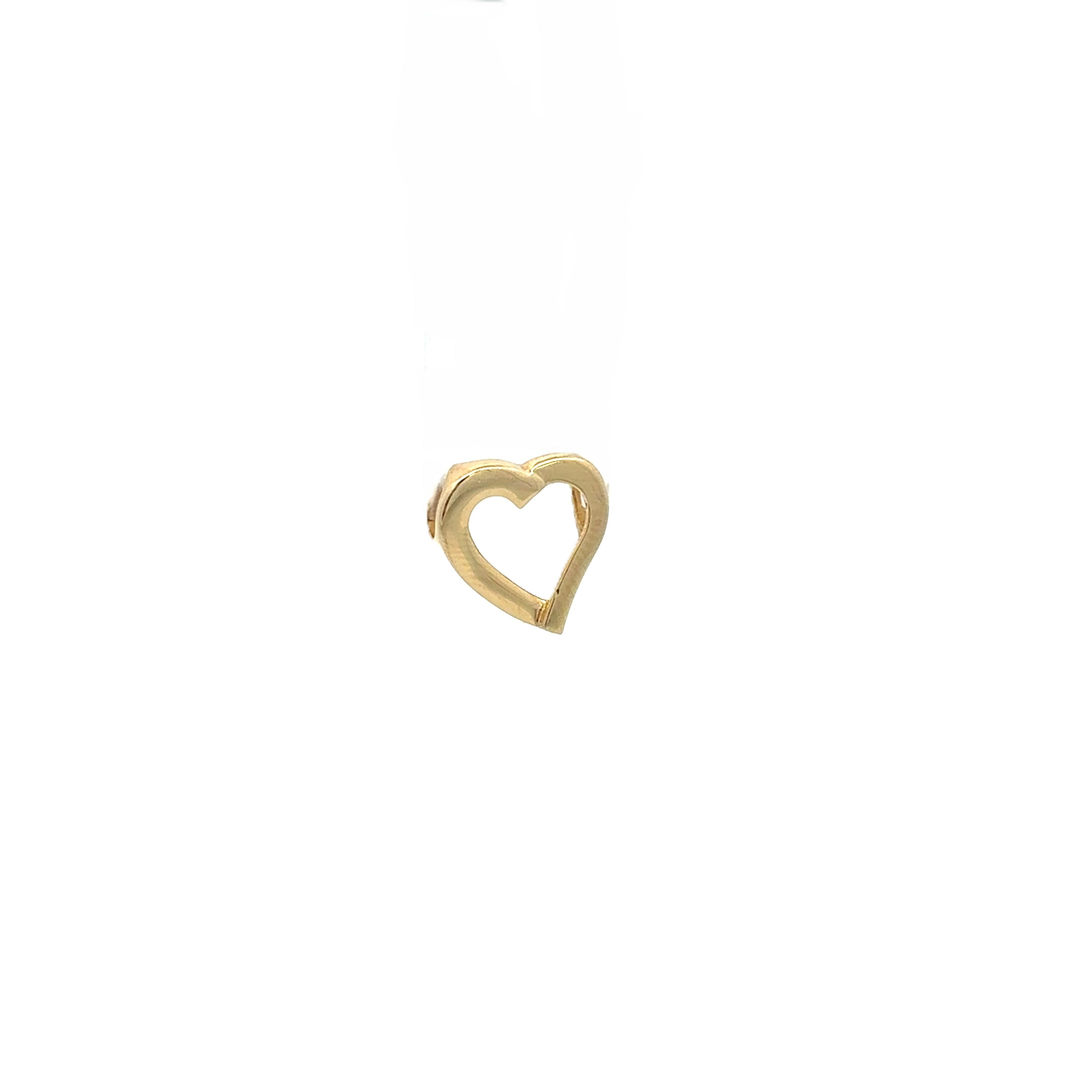 Anhänger Herz Gelb Gold 585 14 kt Schmuck 234534