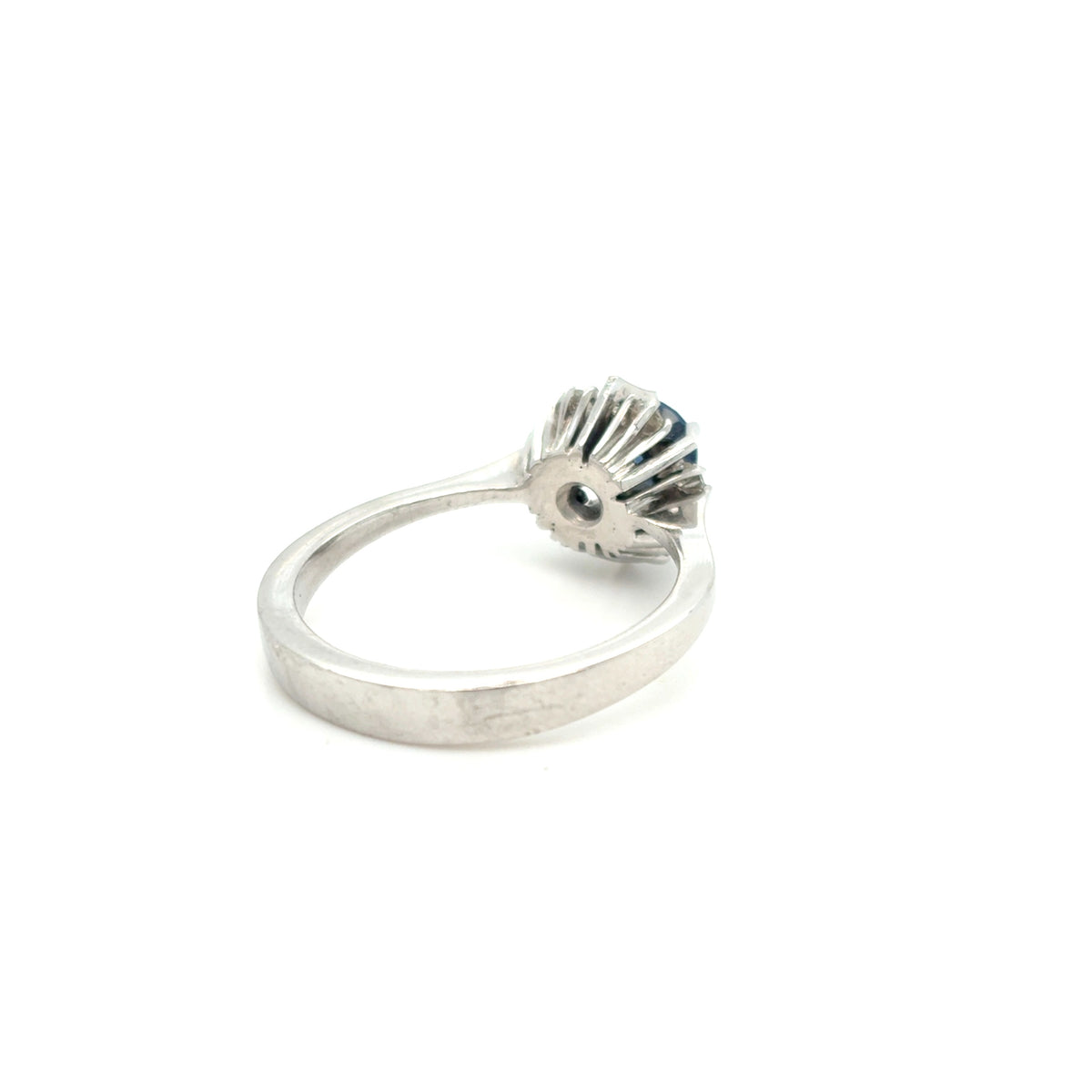 Ring Weiß Gold 750 18 kt Saphir Brillanten Damen