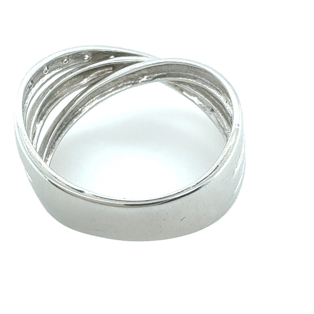 Ring Weißgold 585 13 Diamanten ca. 0,15ct Gr.56 Geschenk 112337