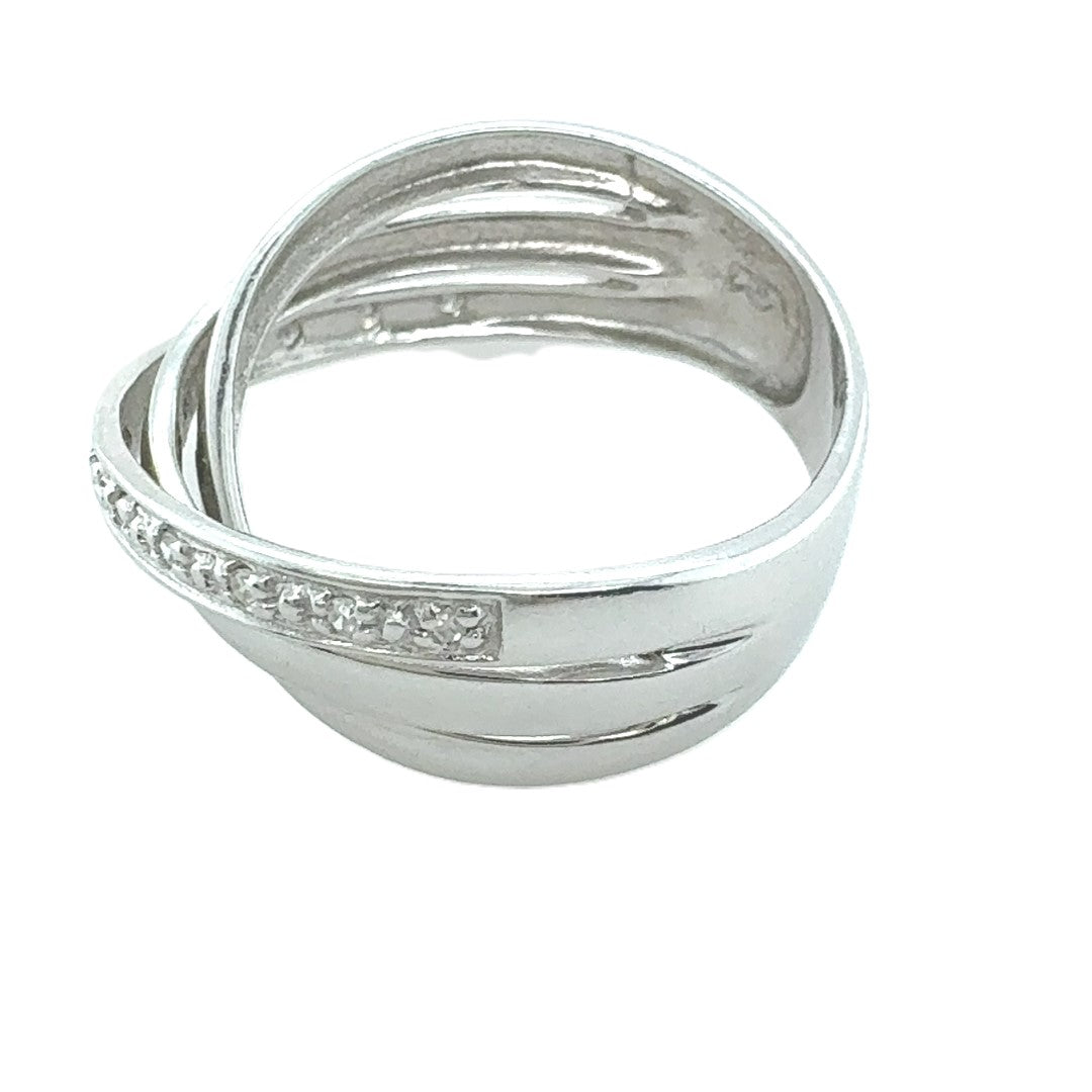 Ring Weißgold 585 13 Diamanten ca. 0,15ct Gr.56 Geschenk 112337