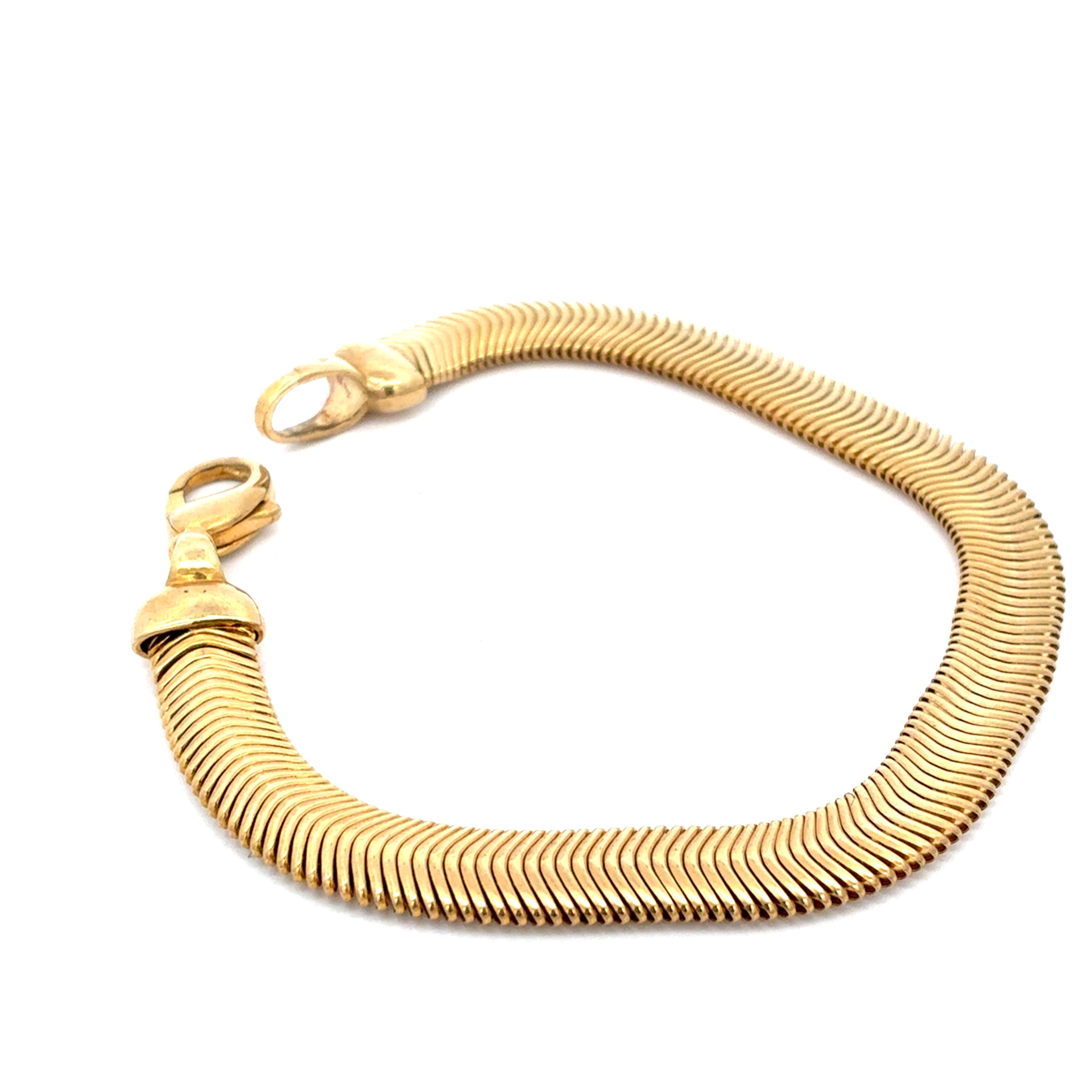 Schlangenketten Armband Gelb Gold 333 8 Kt 19,5 cm 210323