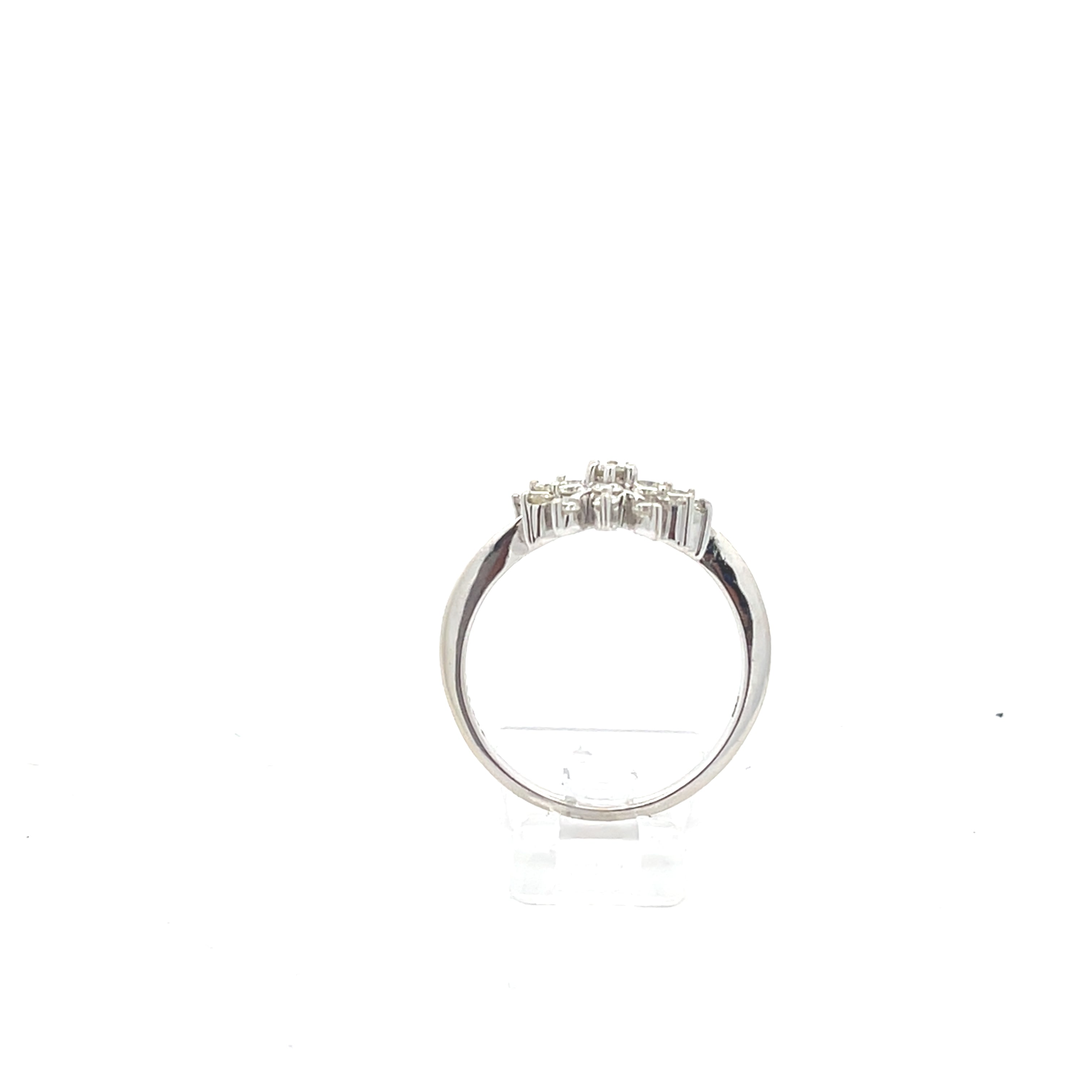 Brillant Damenring Weißgold 585/14kt