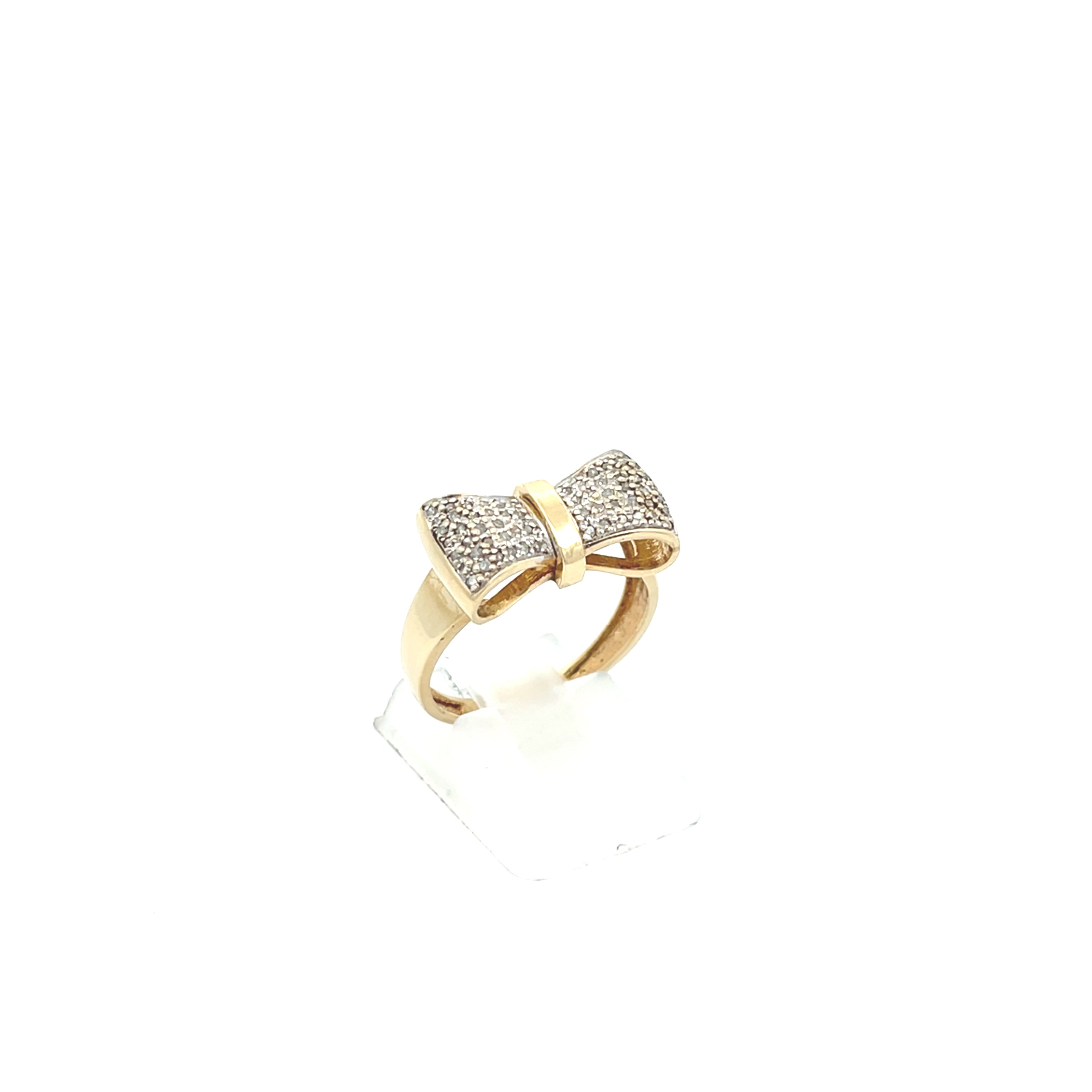 Ring Gelb Gold 585/14kt Gr.56 mit Schleife