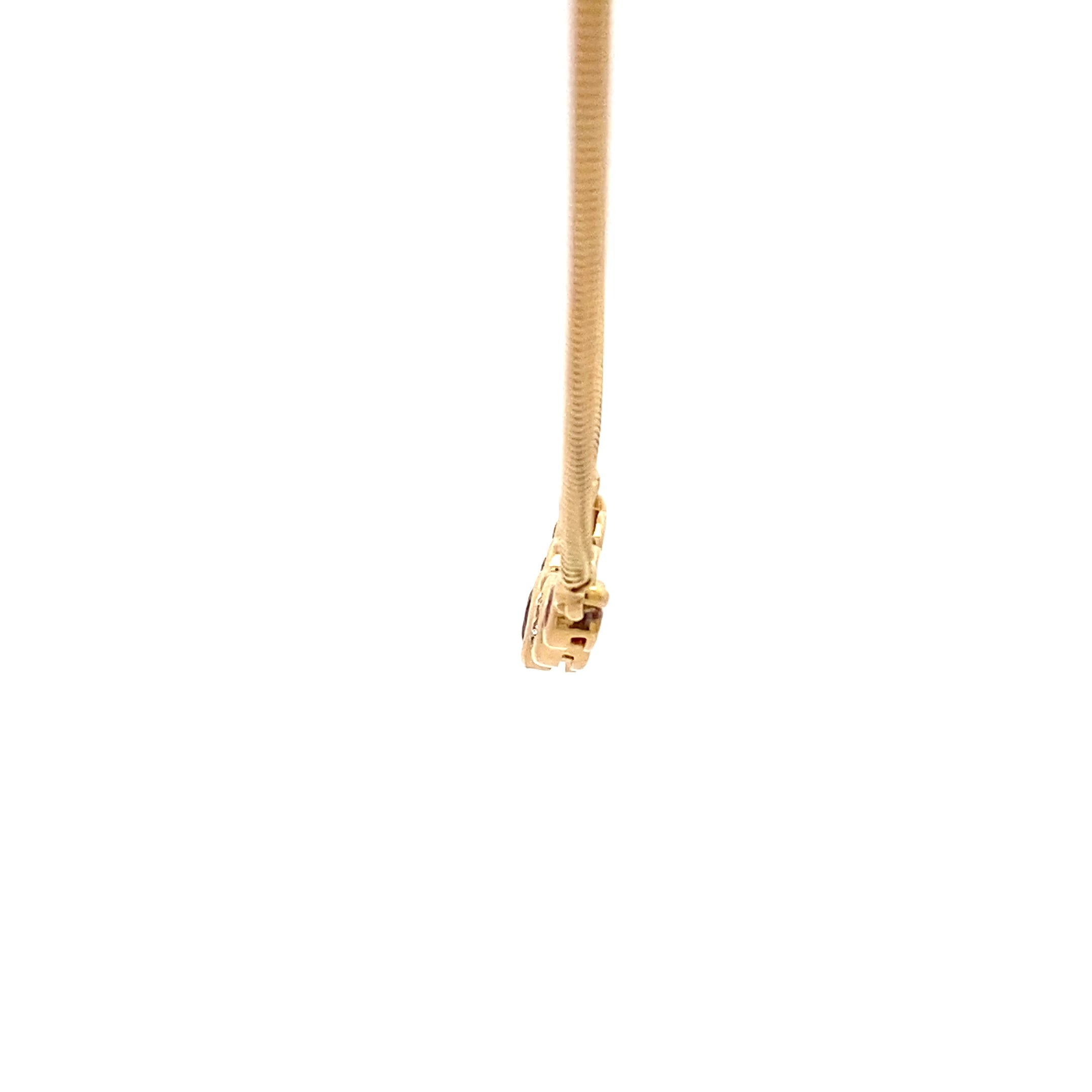 Brillantenkette Gelb Gold 750 18 Karat mit Farbsteinen rosa