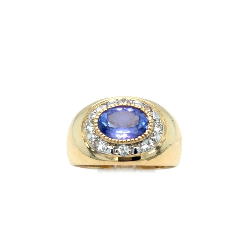 Ring Gelbgold 585 Gr.56/57 Diamanten