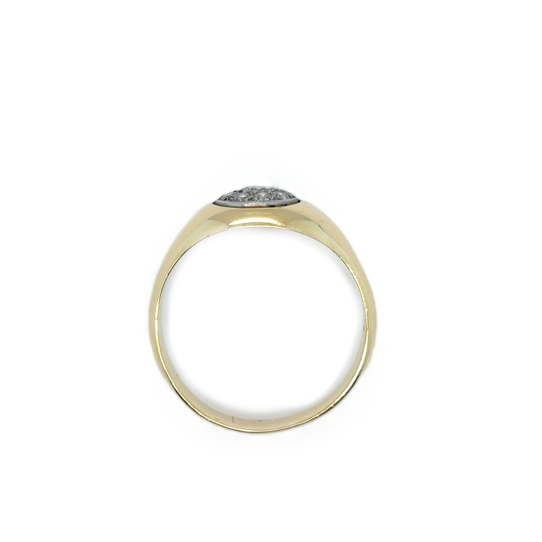 Ring Gelbgold 750 18kt Gr.60 Brillanten