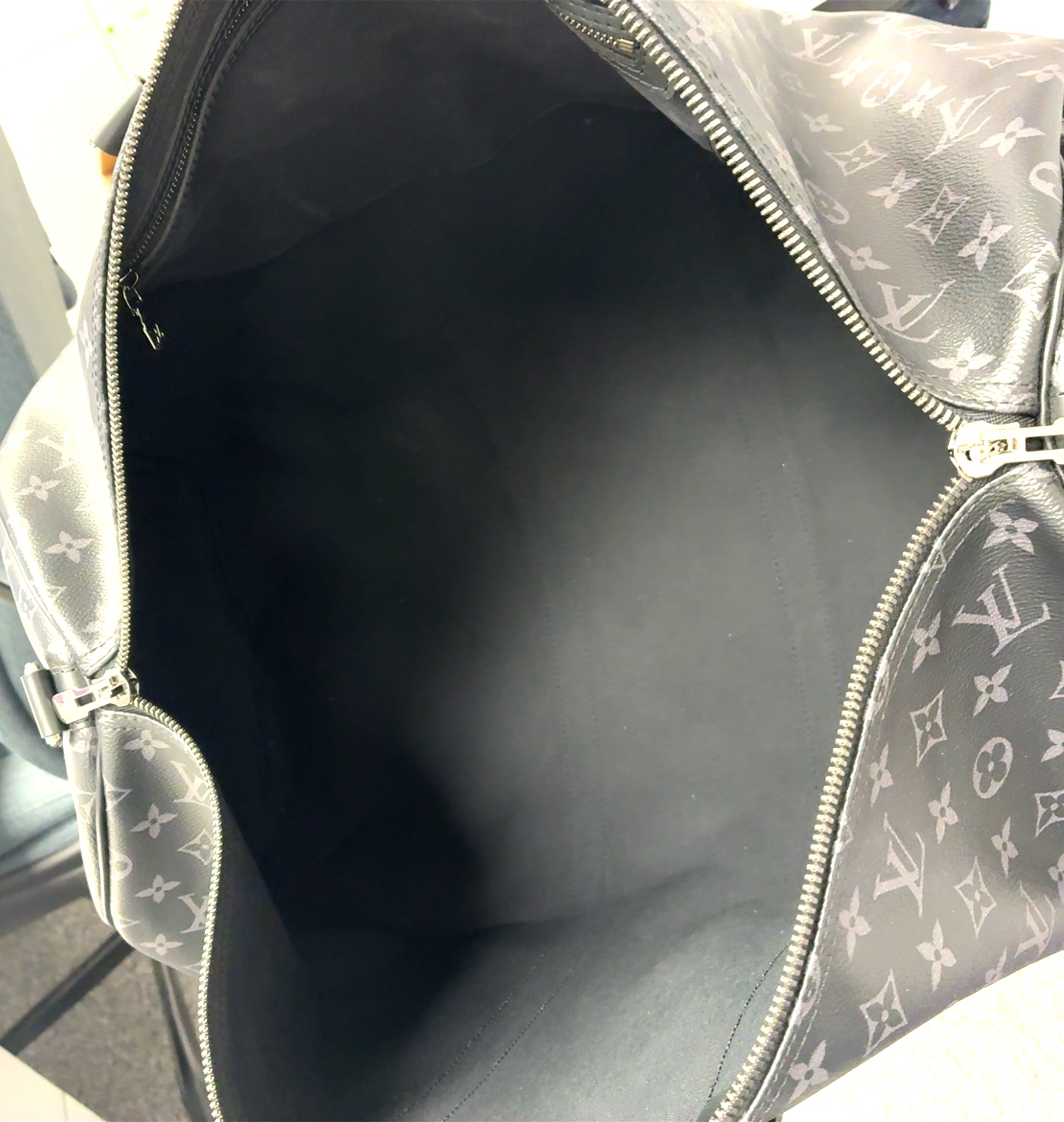 Louis Vuitton Keepall 55 Reisetasche Schwarz
