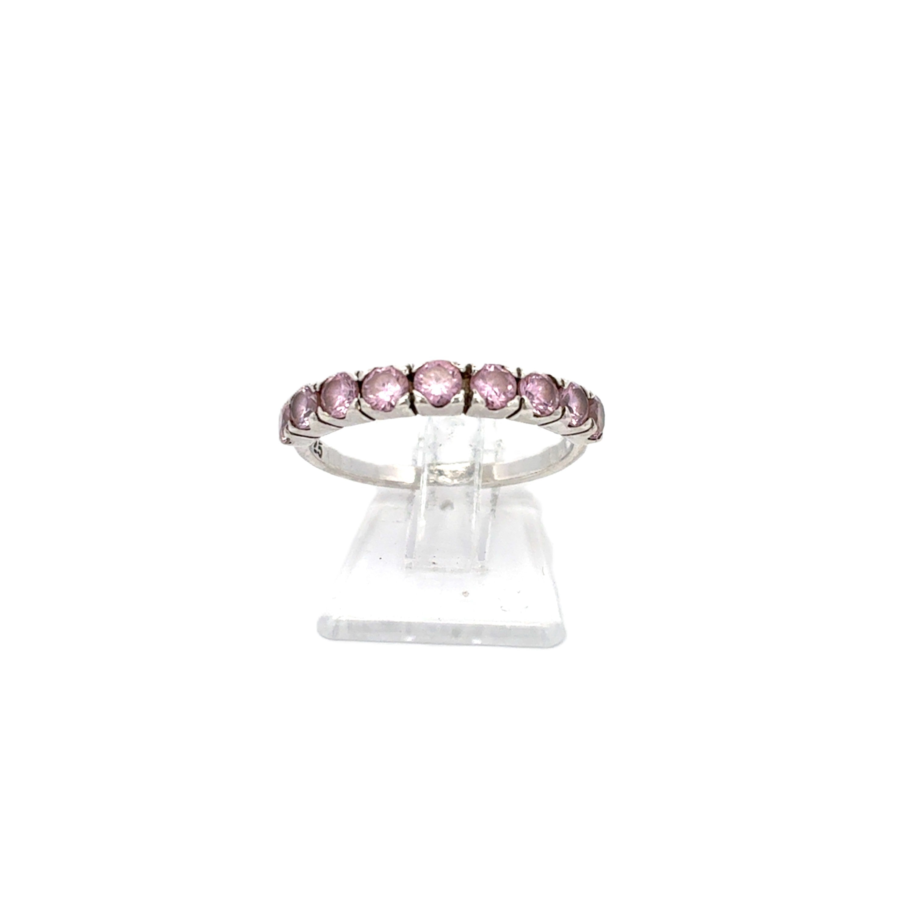 Damen Ring Silber 925 Schmuckstein Rosa Schmuck *54*