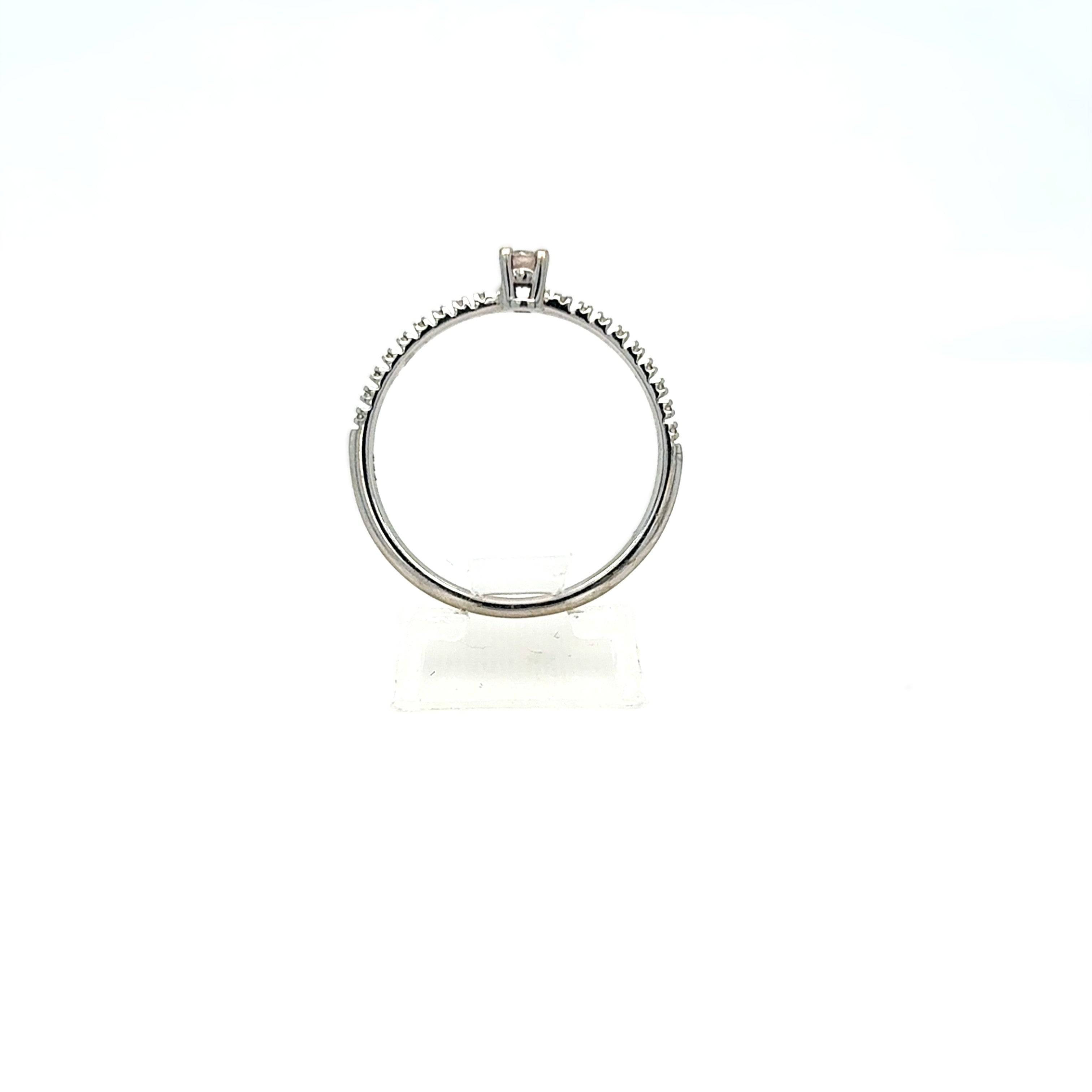 Ring Weiß Gold 750 18kt mit 19 Brillanten