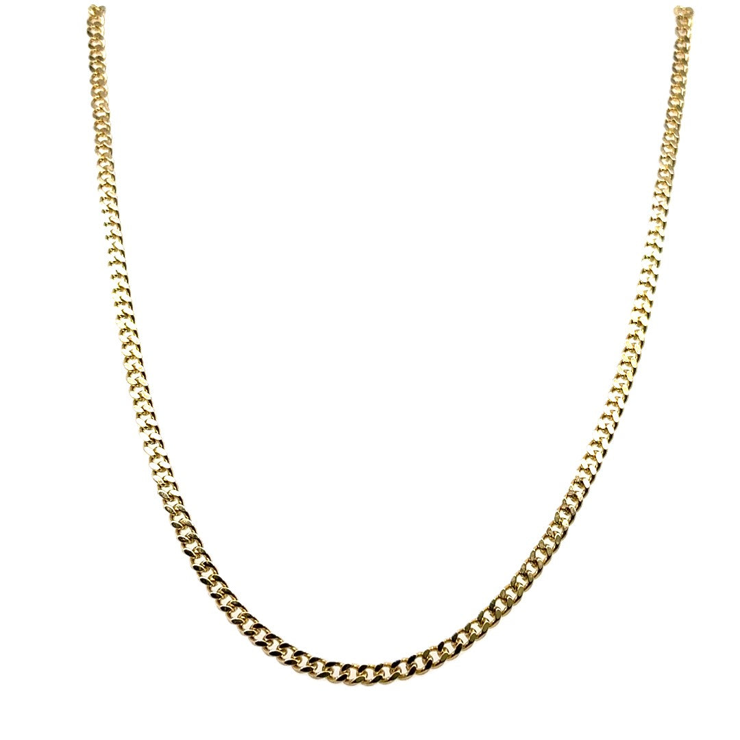 Flachpanzerkette Gelbgold 333/8kt ca.57cm