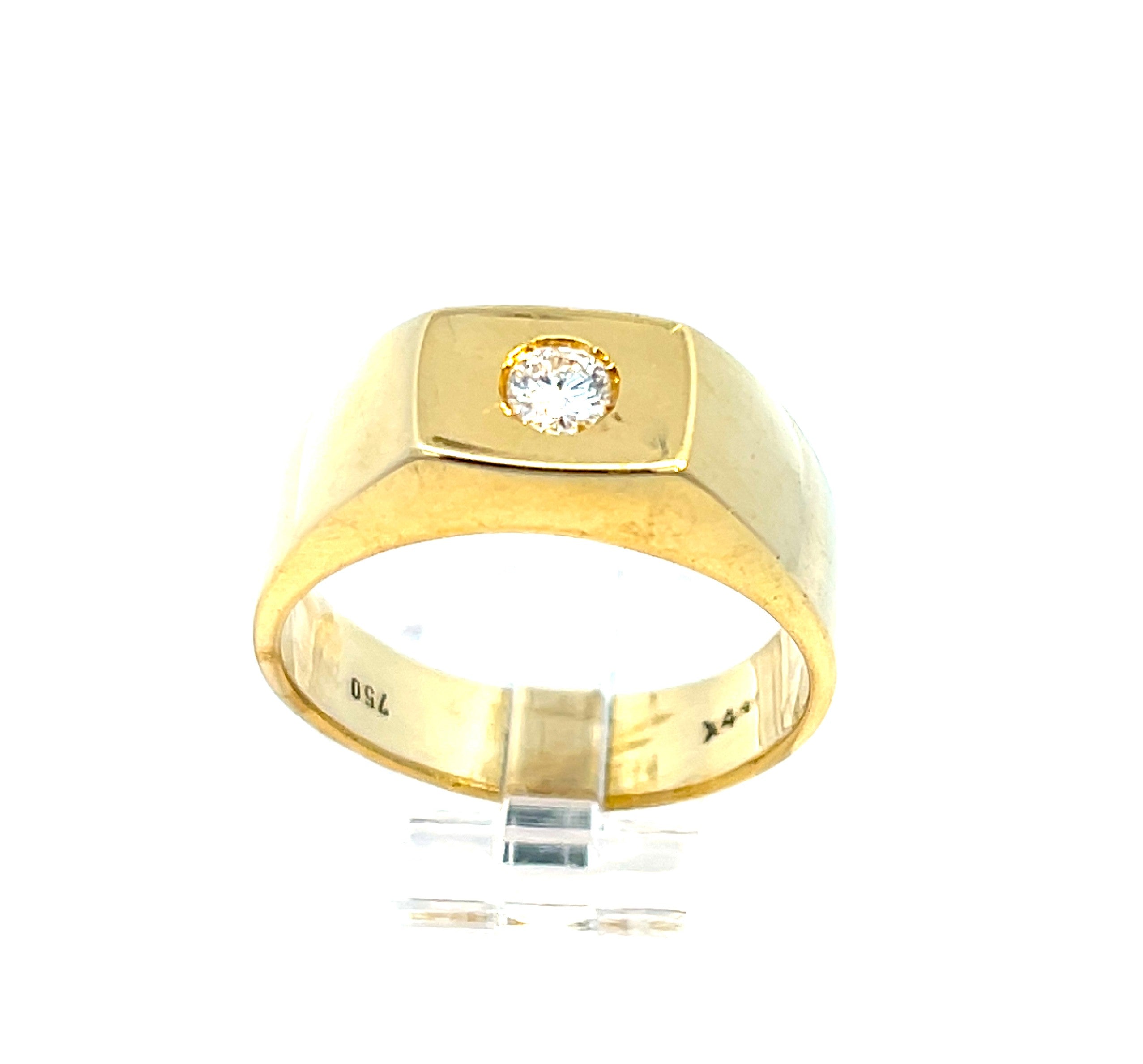 Brillantring Gelbgold 750 / 18 kt *63*