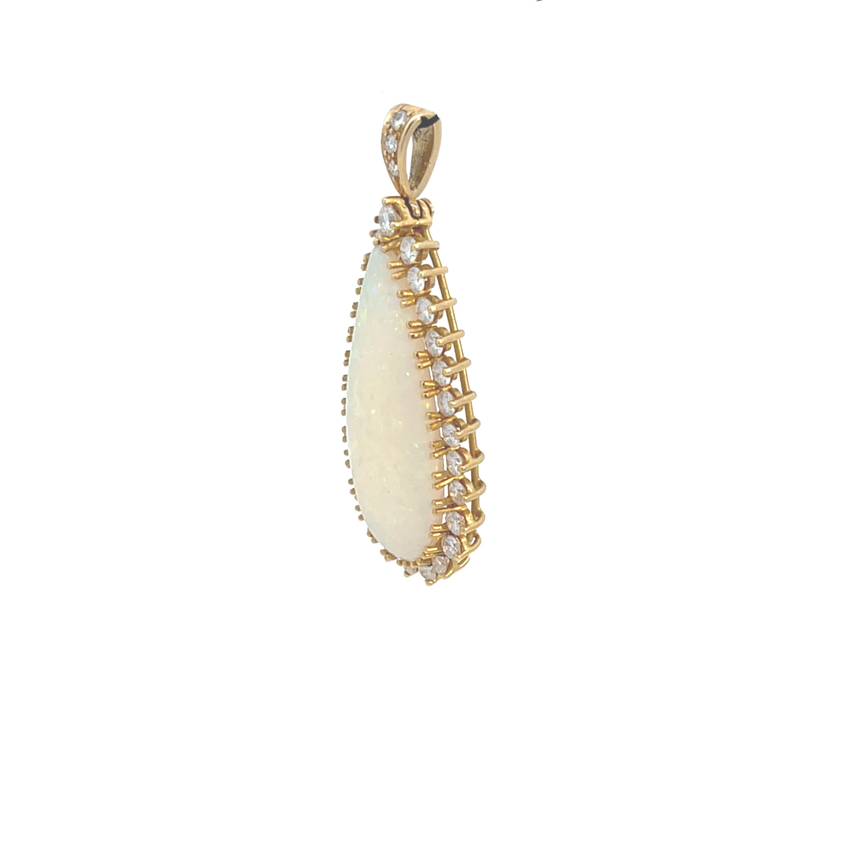 Brillant Gold Anhänger 750 18kt ''Opal''