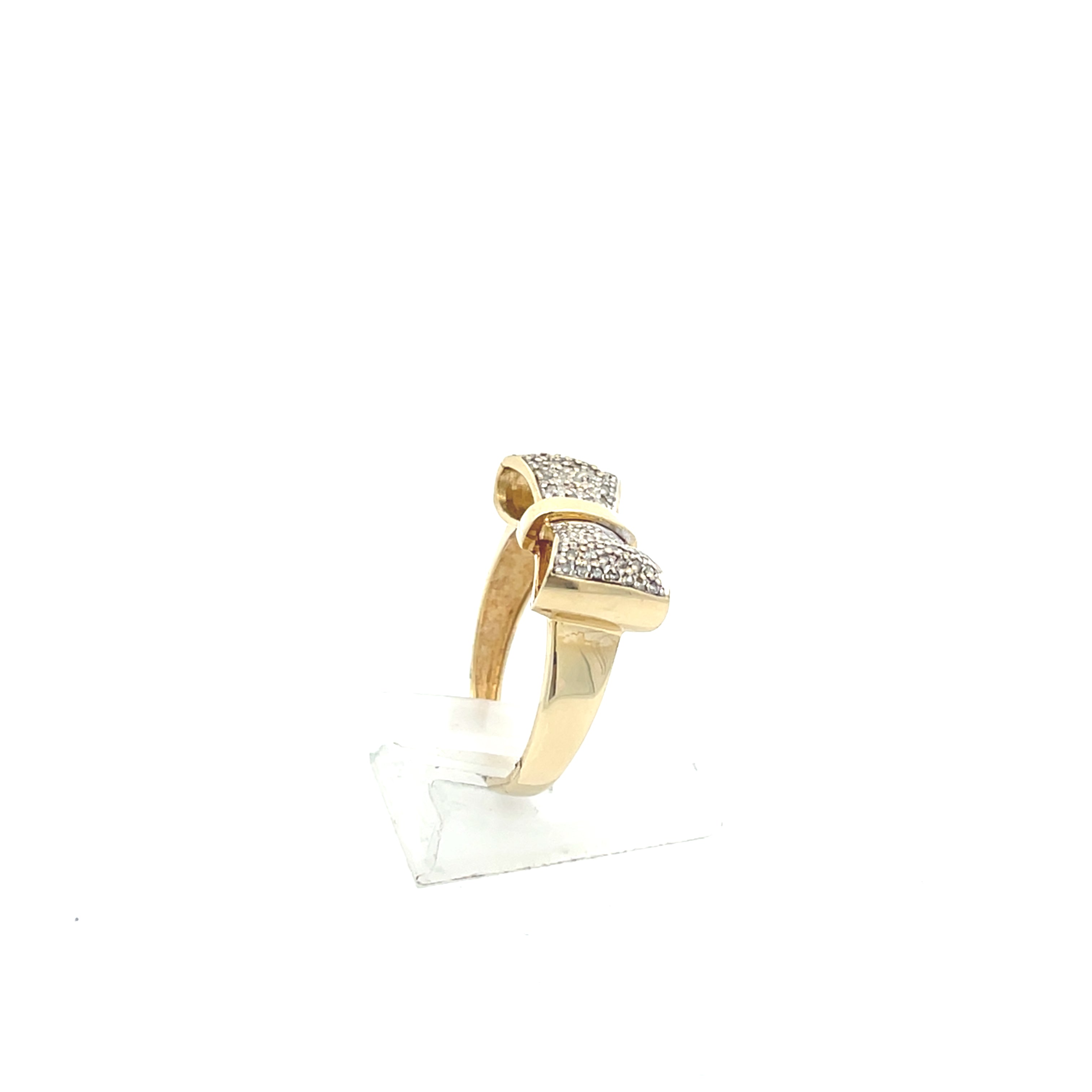Ring Gelb Gold 585/14kt Gr.56 mit Schleife