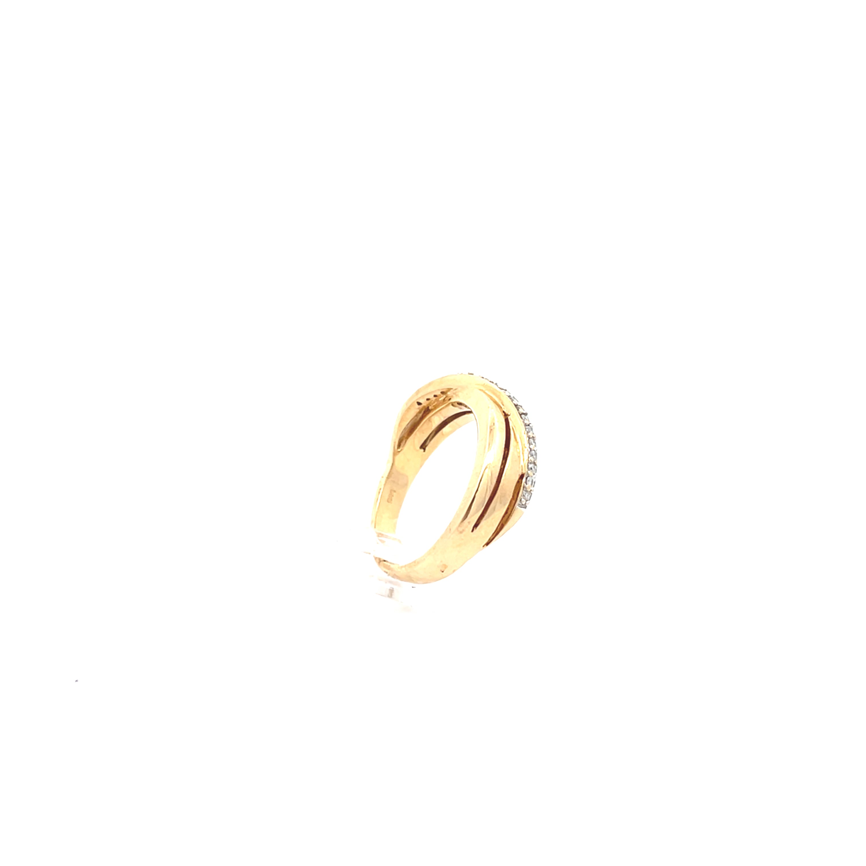 Brillanten Ring Damen Gelb Gold 585/14kt Gr.55