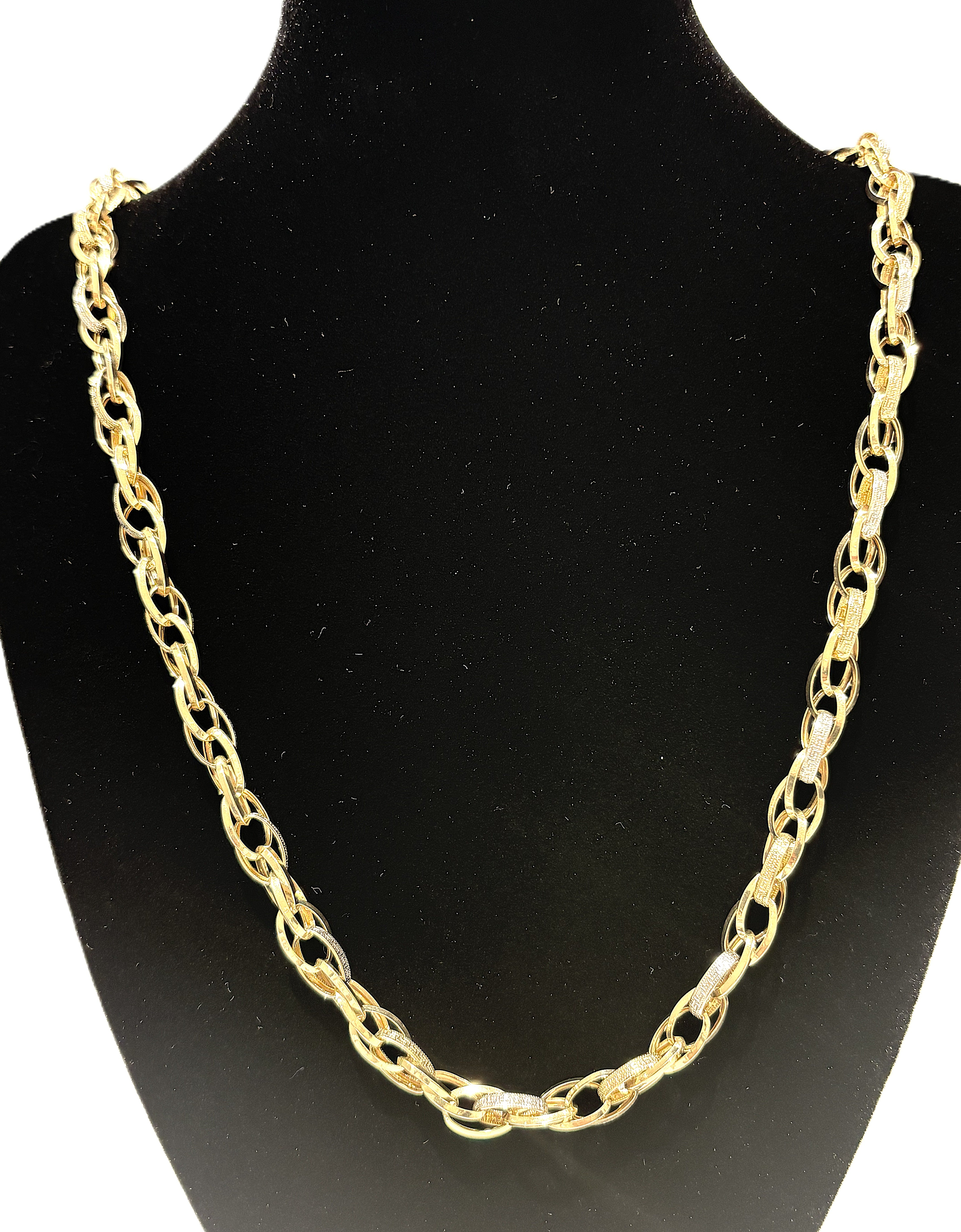 Kette Weißgold Gelbgold 585/14 kt