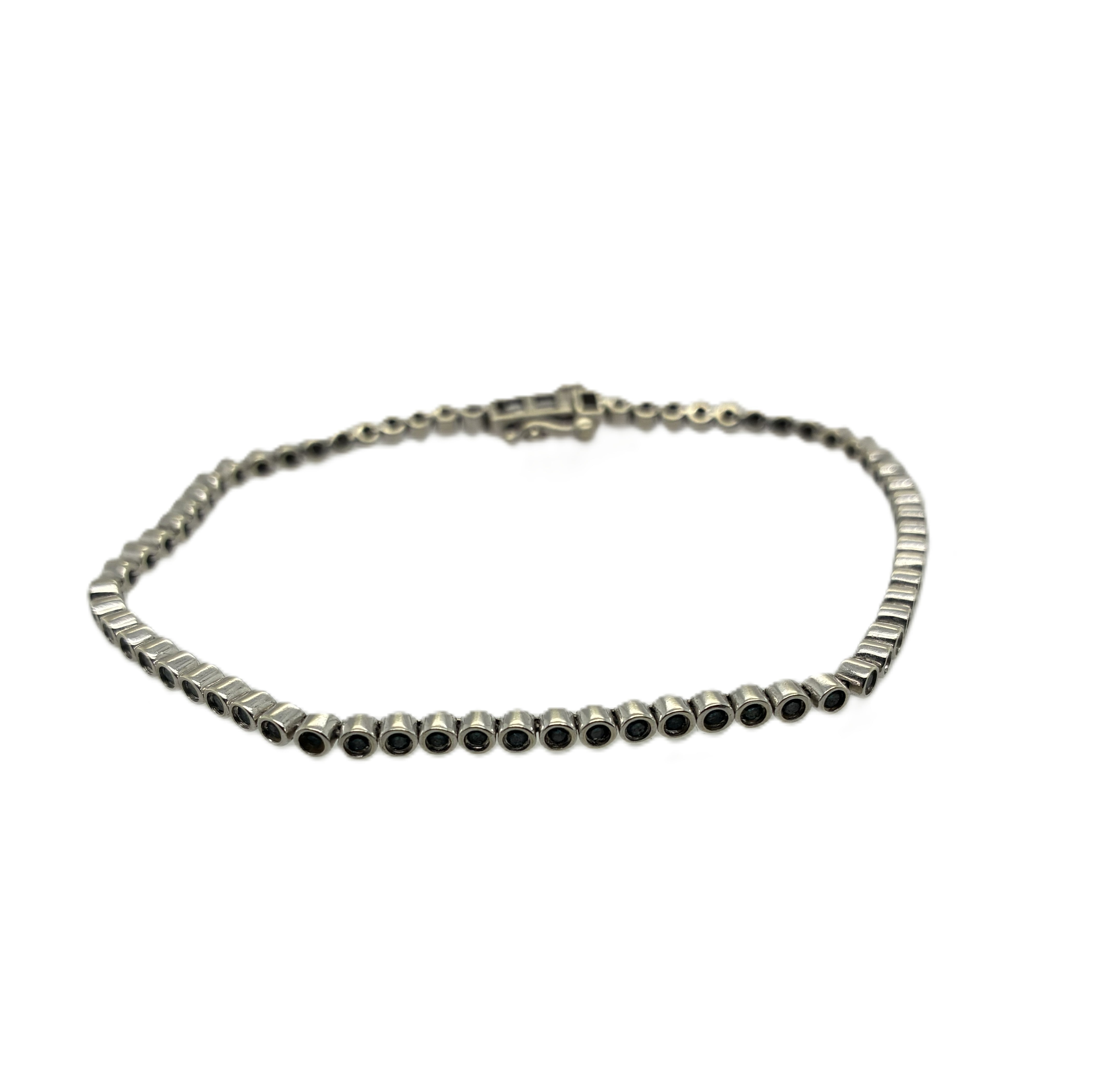 Brillant Weißgold Armband 375/10kt ca.20cm