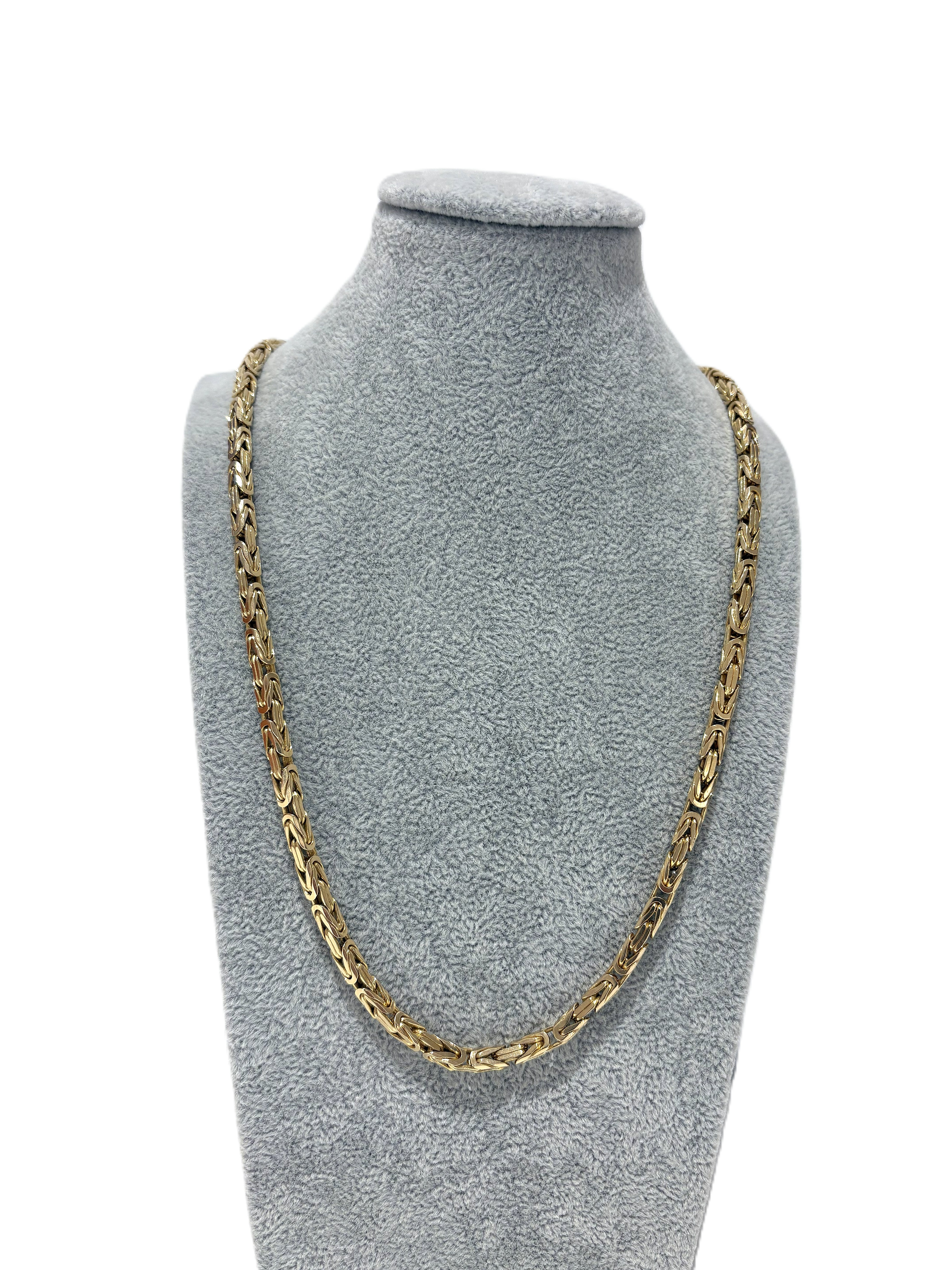 Königskette Gelb Gold 585 14 kt. Unisex 60 cm