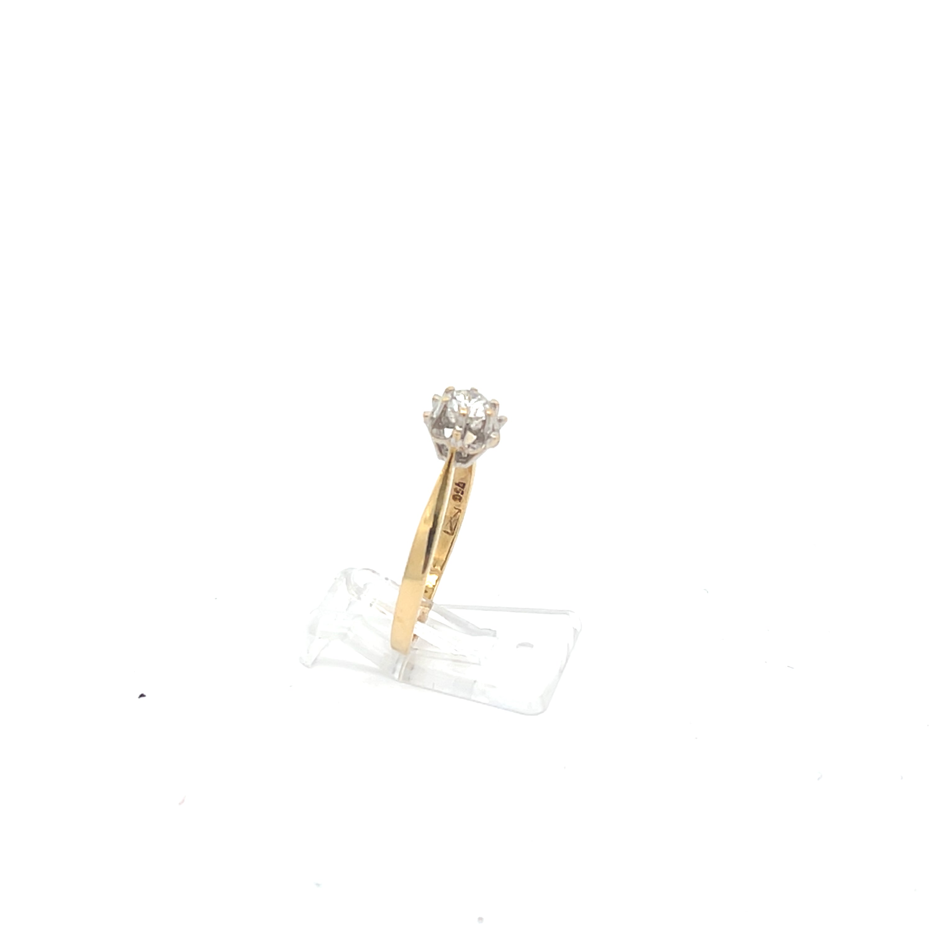 Brillant Damenring Gelbgold 750/18kt Gr.54 0,2ct