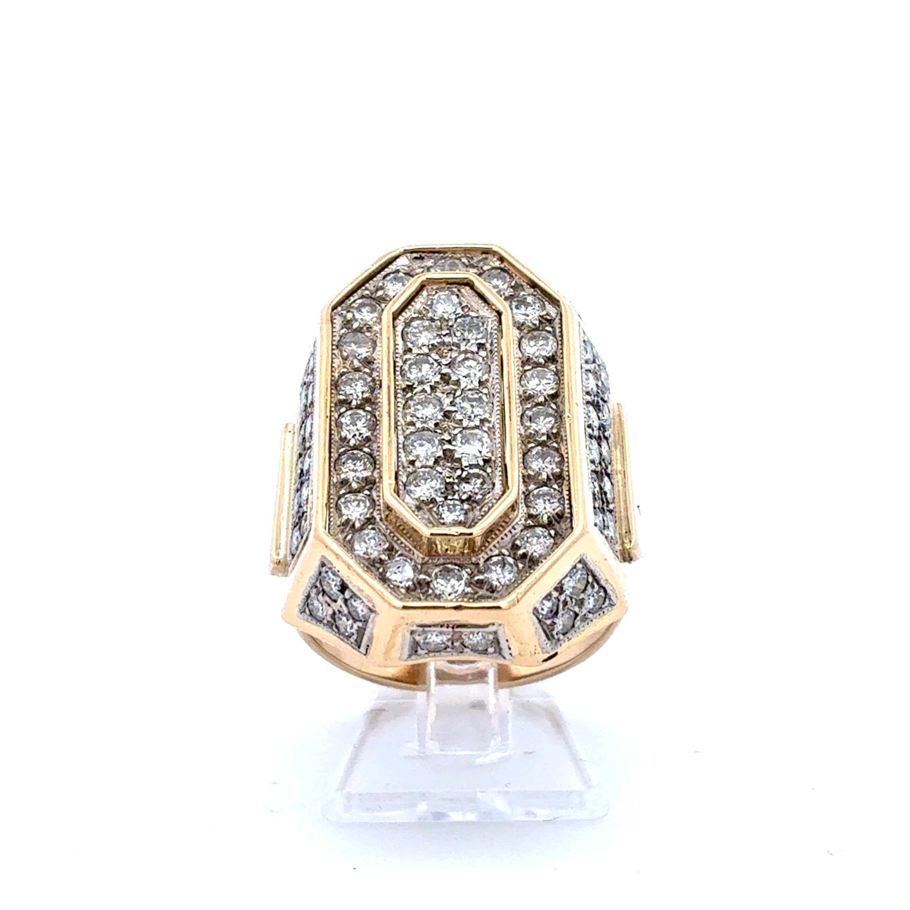 Ring Gelb Gold 585 Brillanten Unisex Schmuck Geschenk