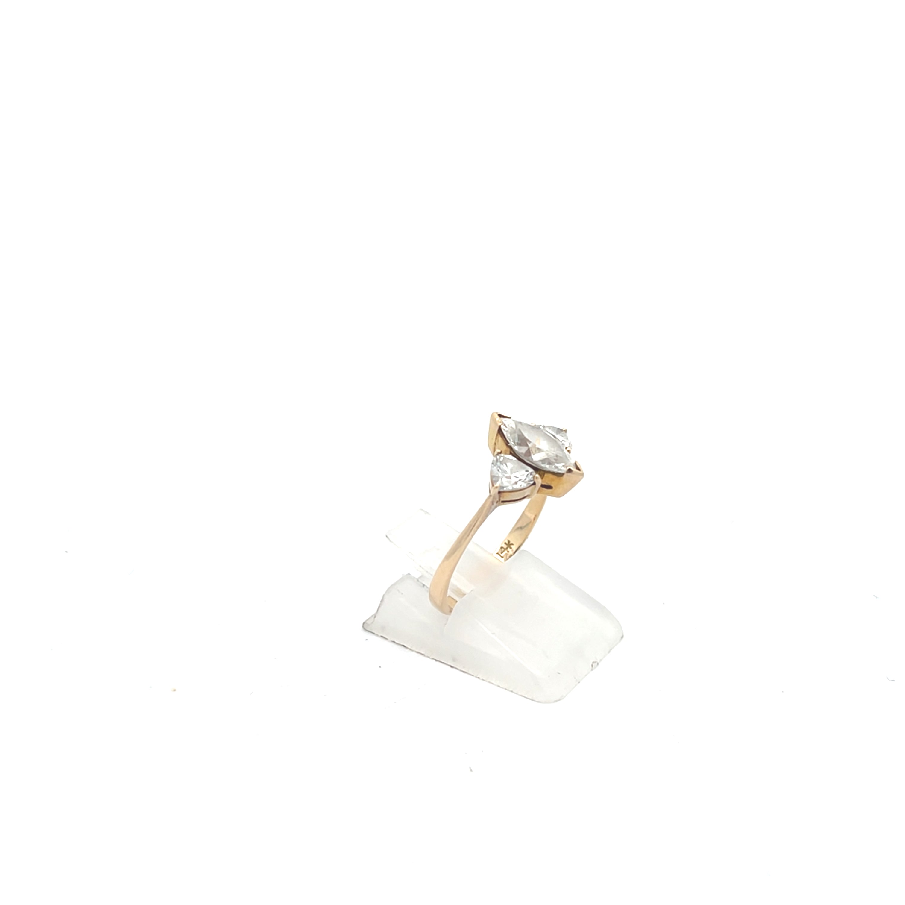 Ring mit Zirkonia Gelb Gold 585/14kt Gr. 56