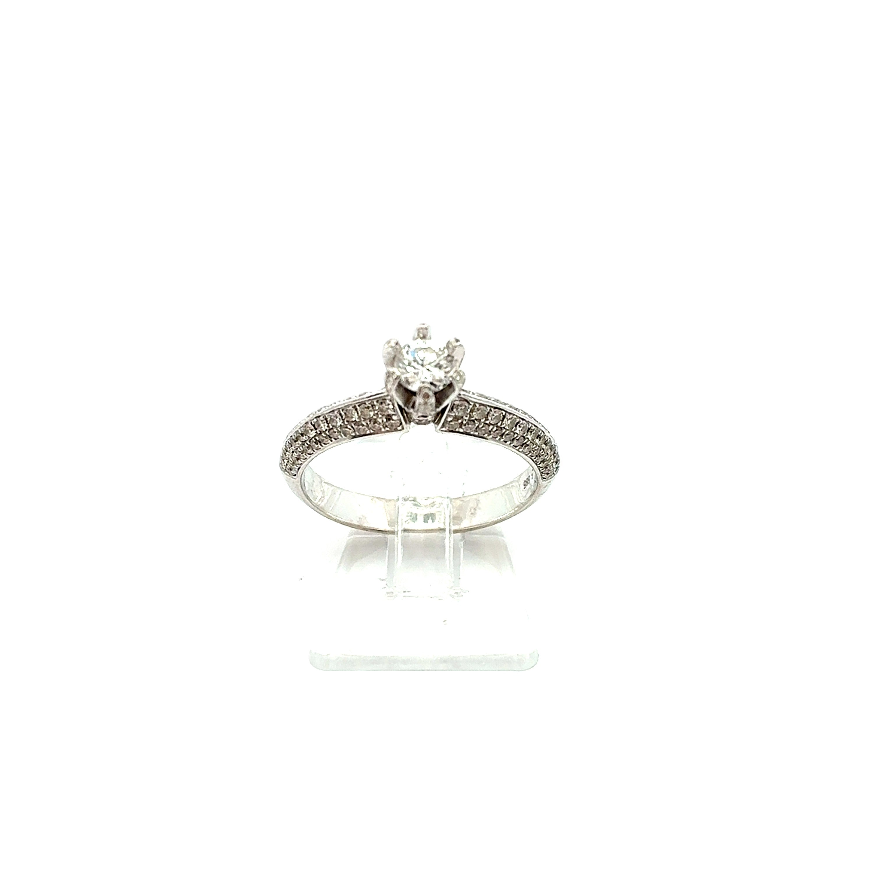 Damen Ring Weißgold 585 Brillanten Geschenk Schmuck