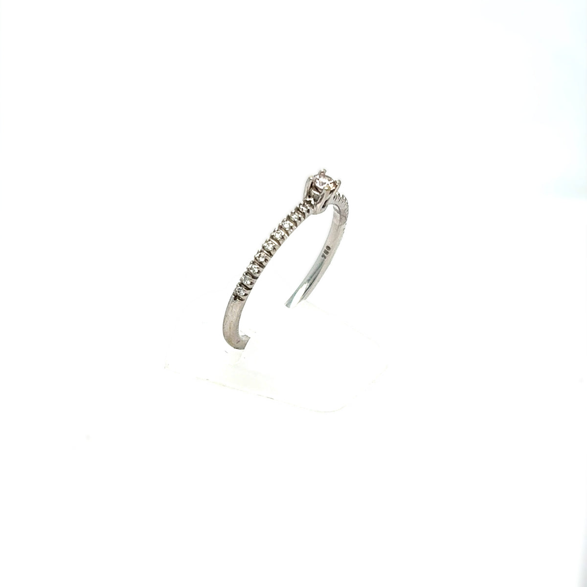 Ring Weiß Gold 750 18kt mit 19 Brillanten