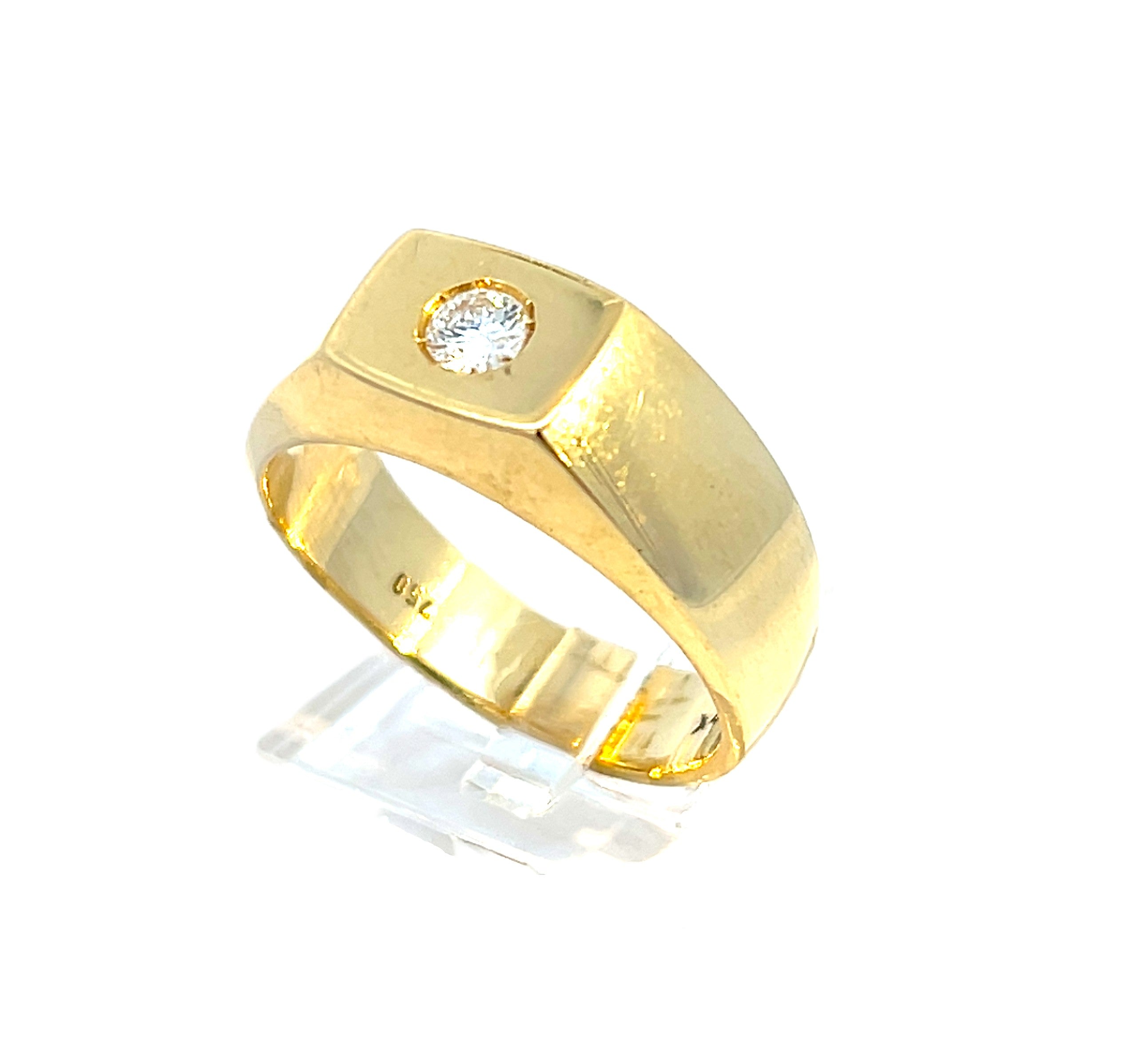 Brillantring Gelbgold 750 / 18 kt *63*