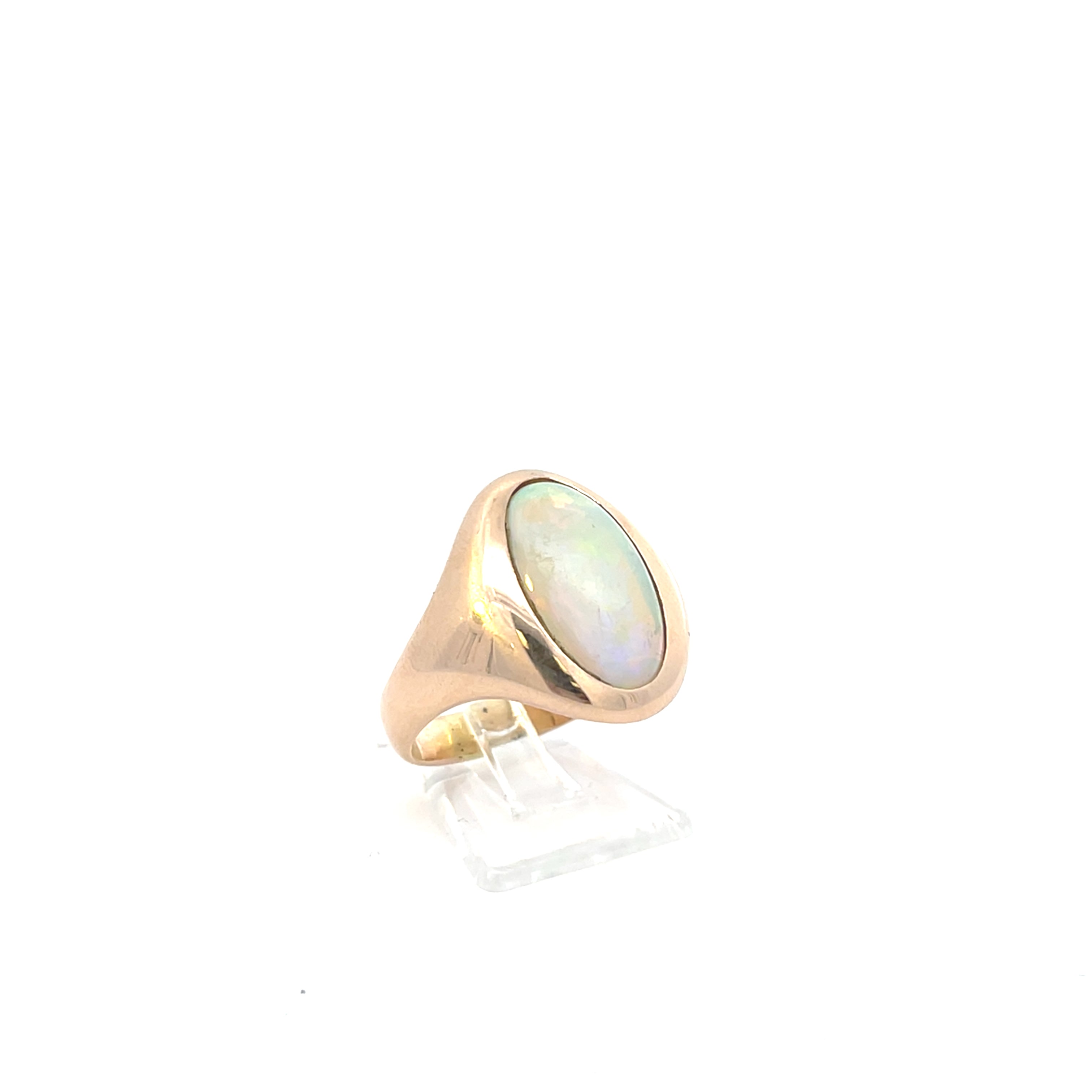 Damen Ring Gelbgold 585/14kt Gr. *58* Opal
