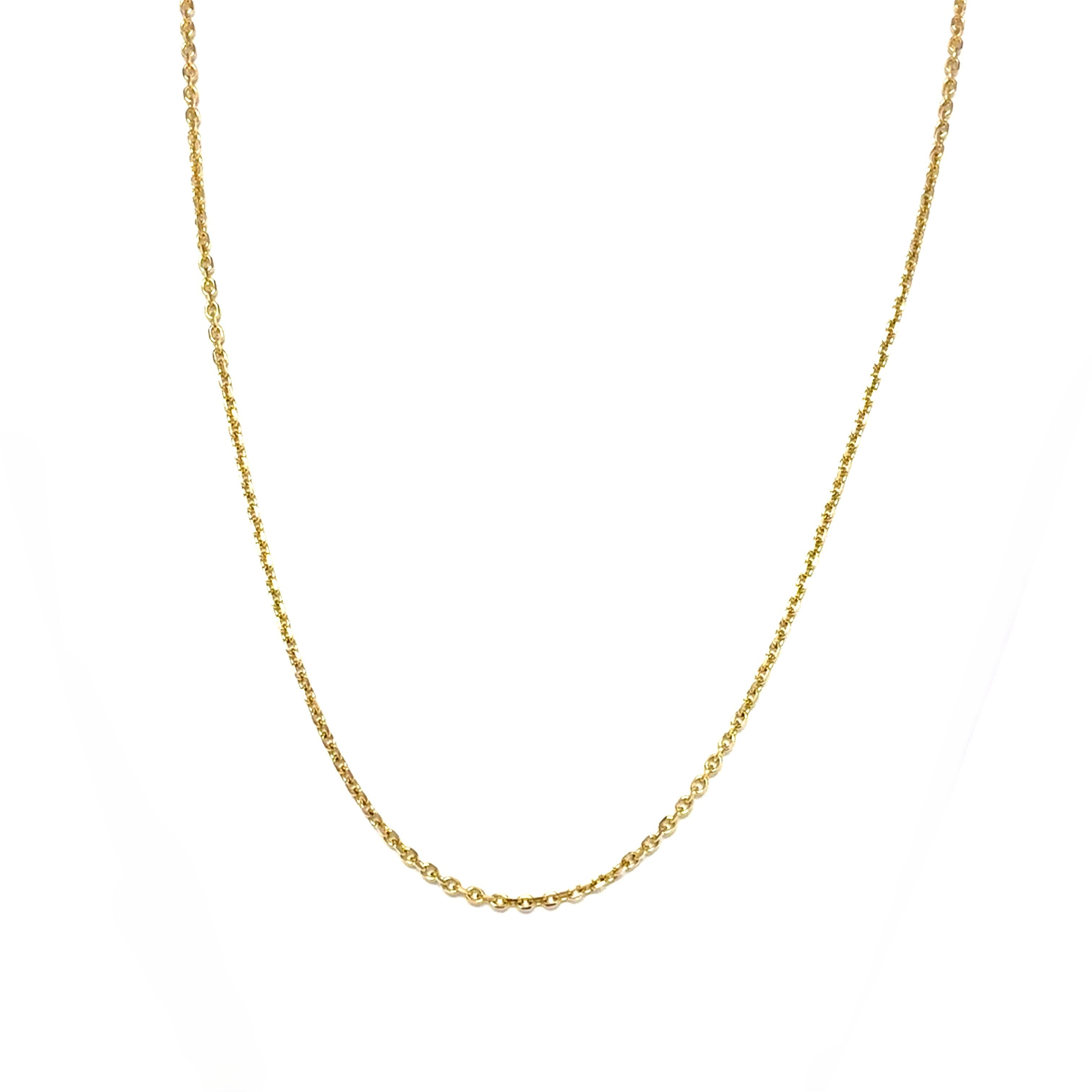 Karreekette Gelbgold 750 / 18 kt Unisex Geschenk