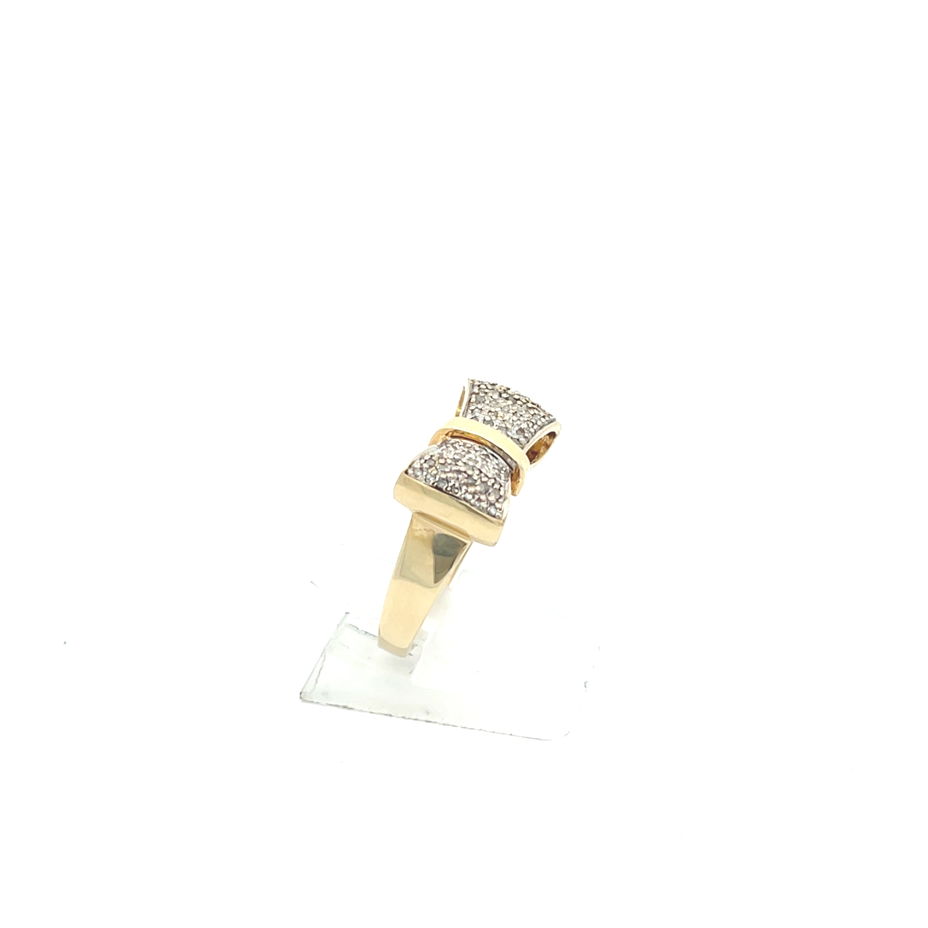 Ring Gelb Gold 585/14kt Gr.56 mit Schleife