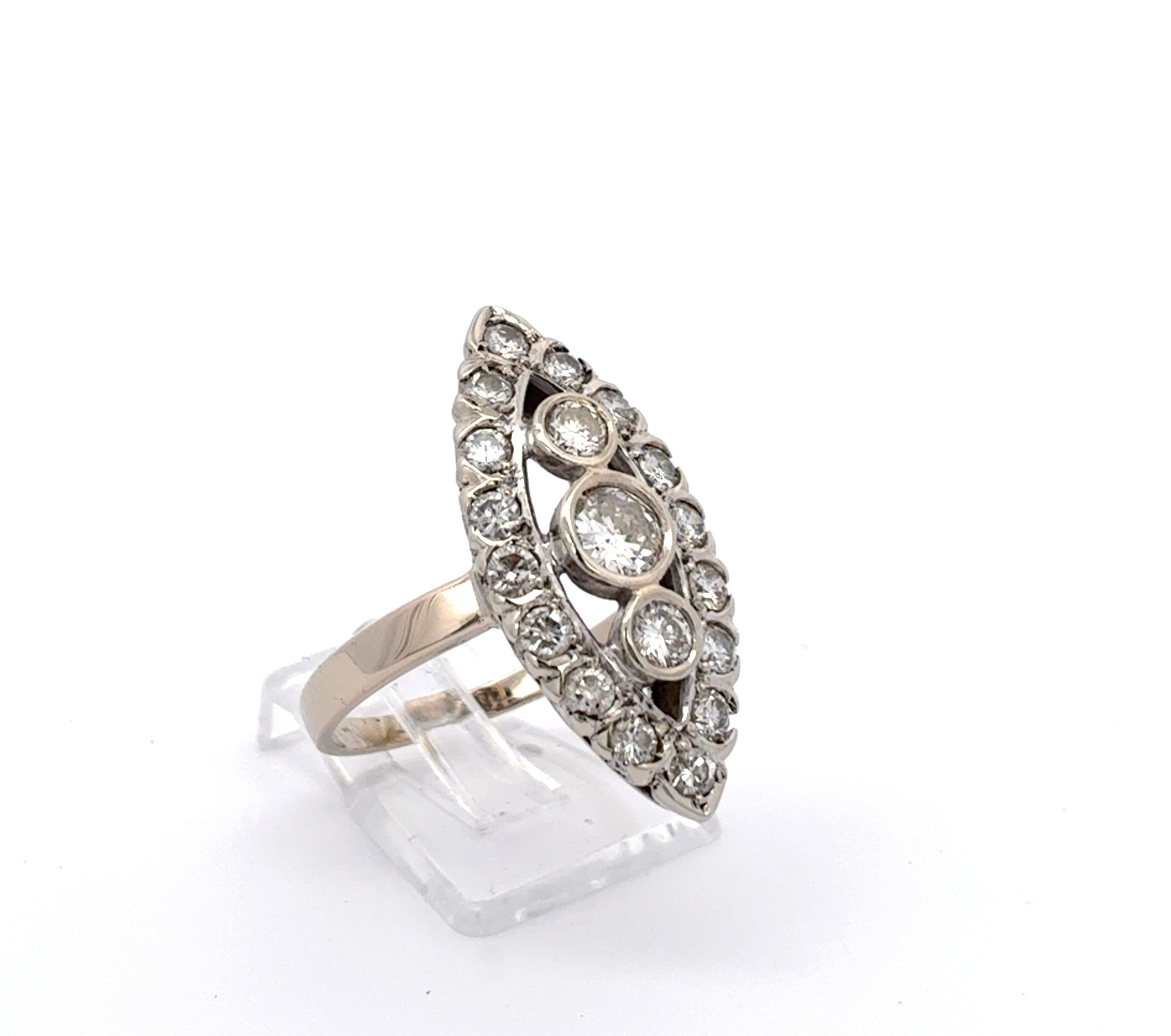 Ring Weiß Gold 585 Brillanten Schmuck Damen